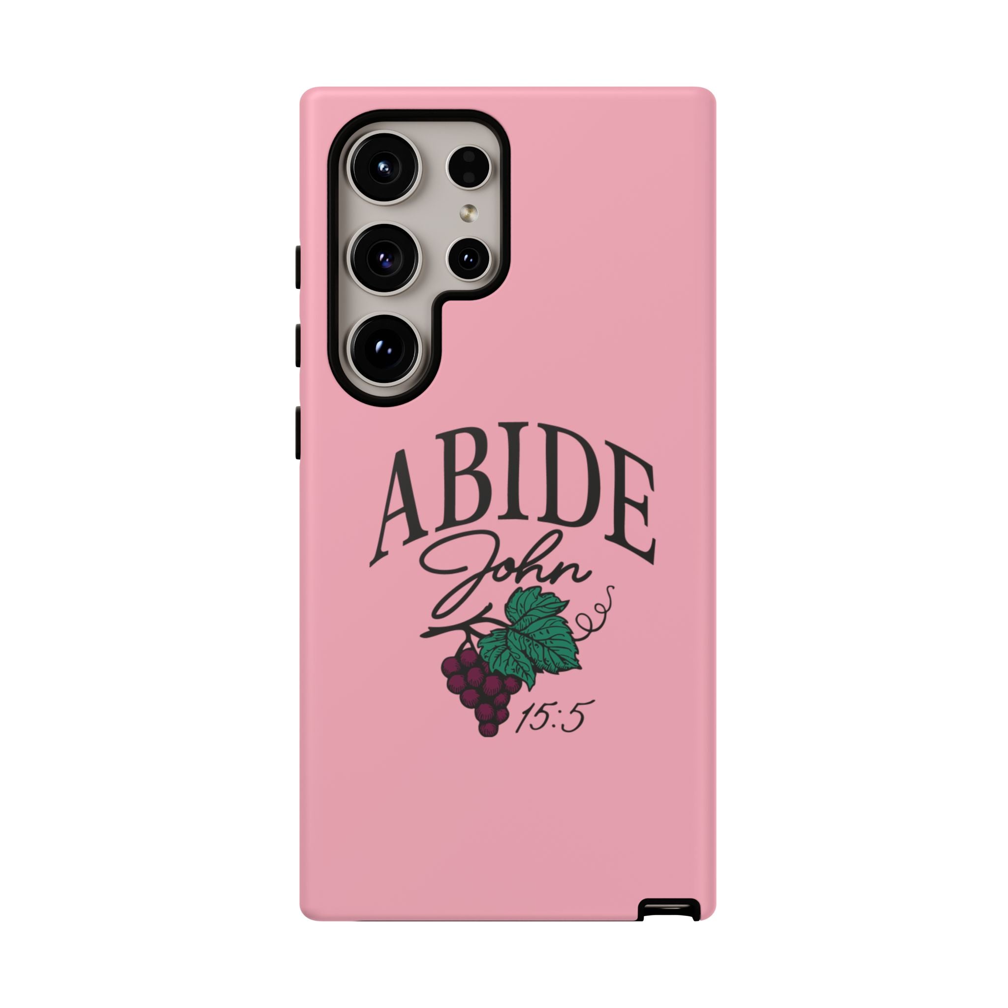 Abide Phone Case – John 15:5 Christian Tough Cover
