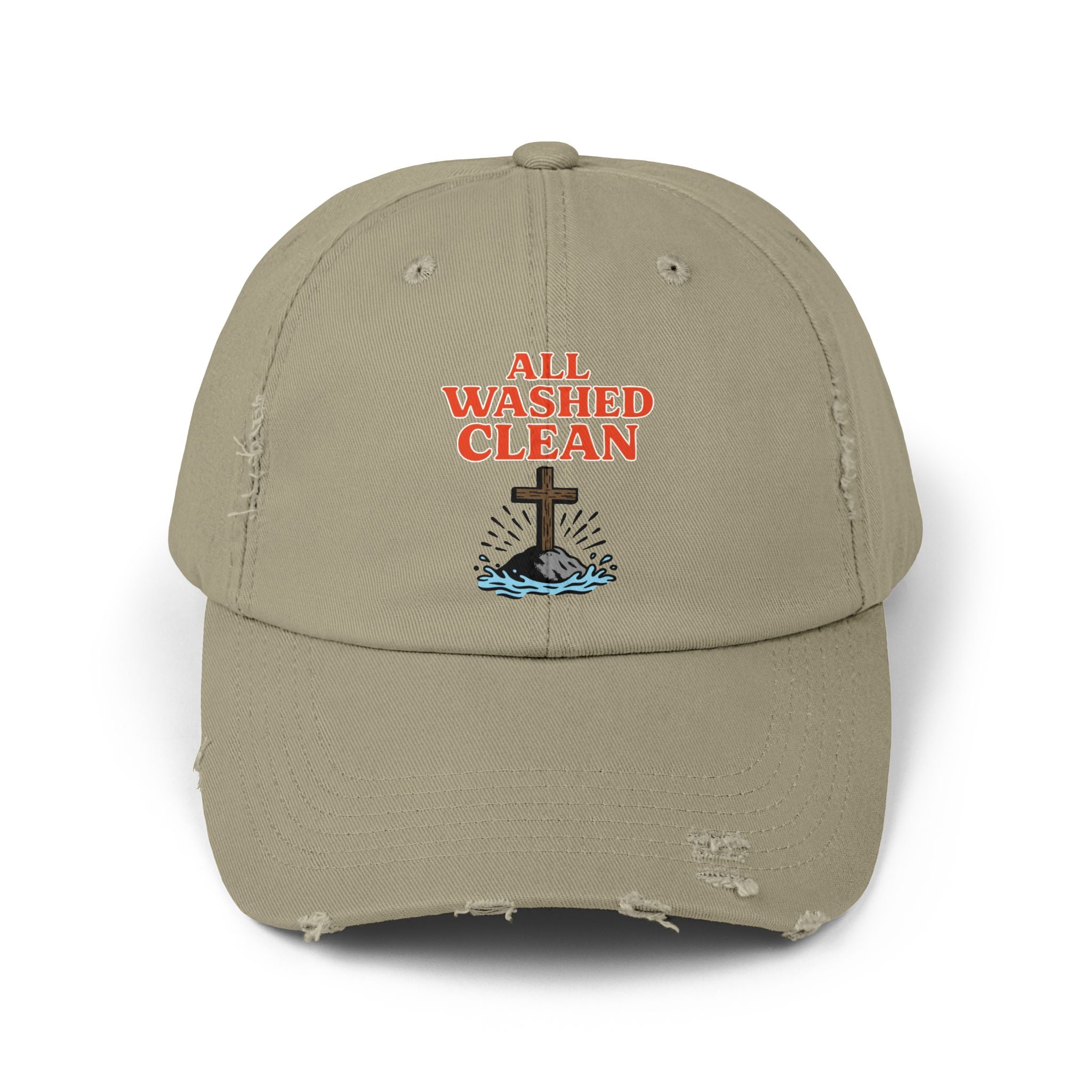 All Washed Clean Cap – Christian Distressed Faith Hat