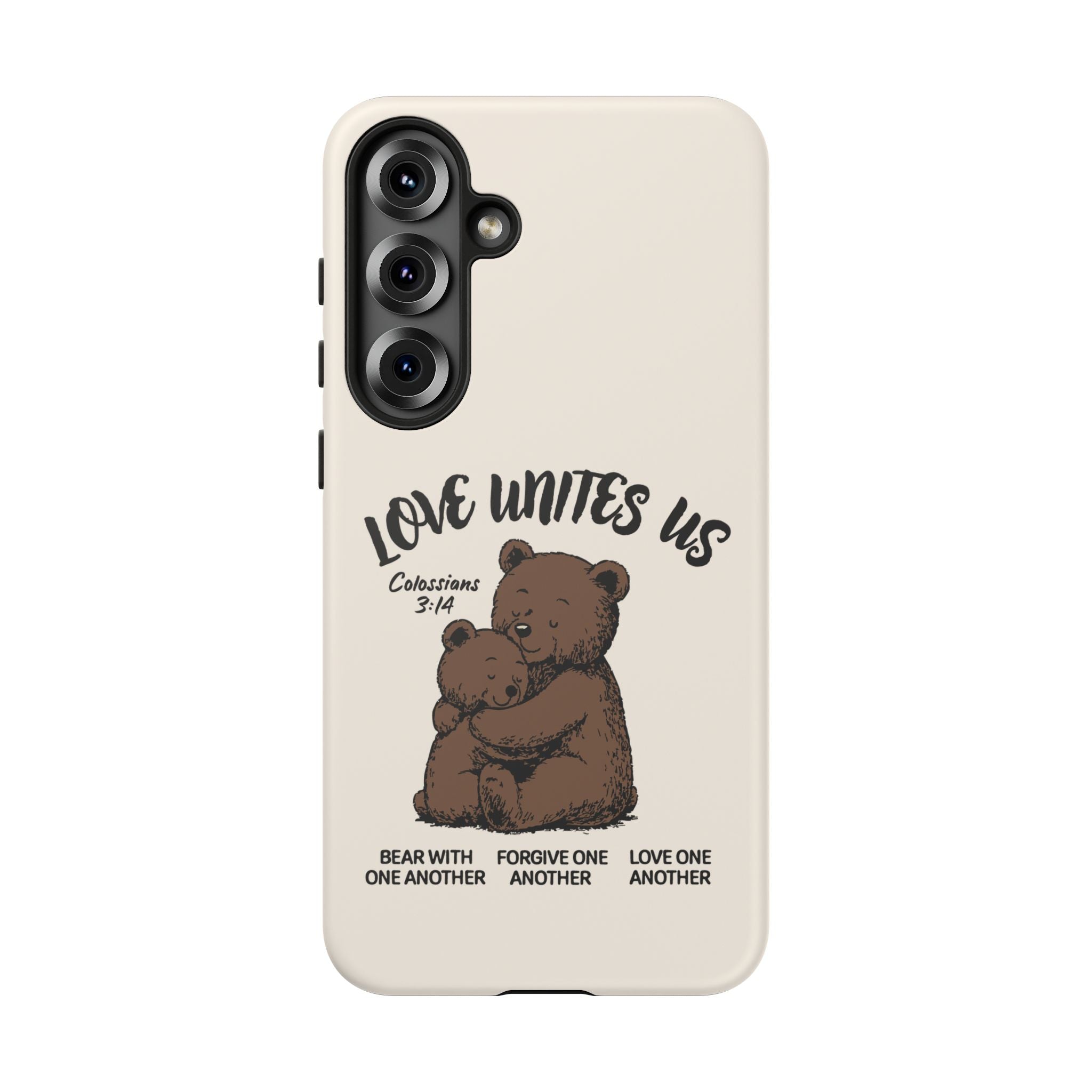 Love Unites Us Phone Case – Colossians 3:14 Scripture