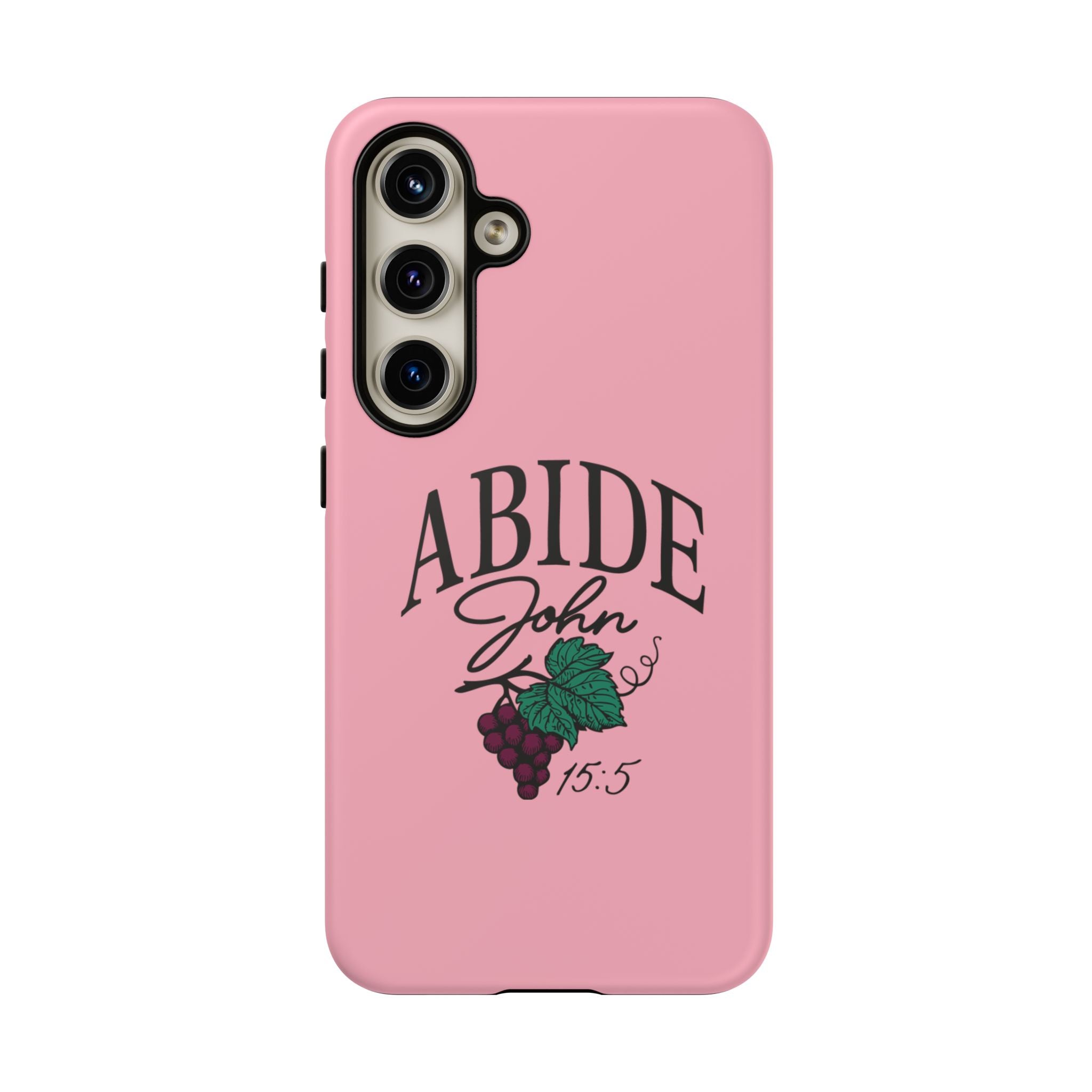 Abide Phone Case – John 15:5 Christian Tough Cover