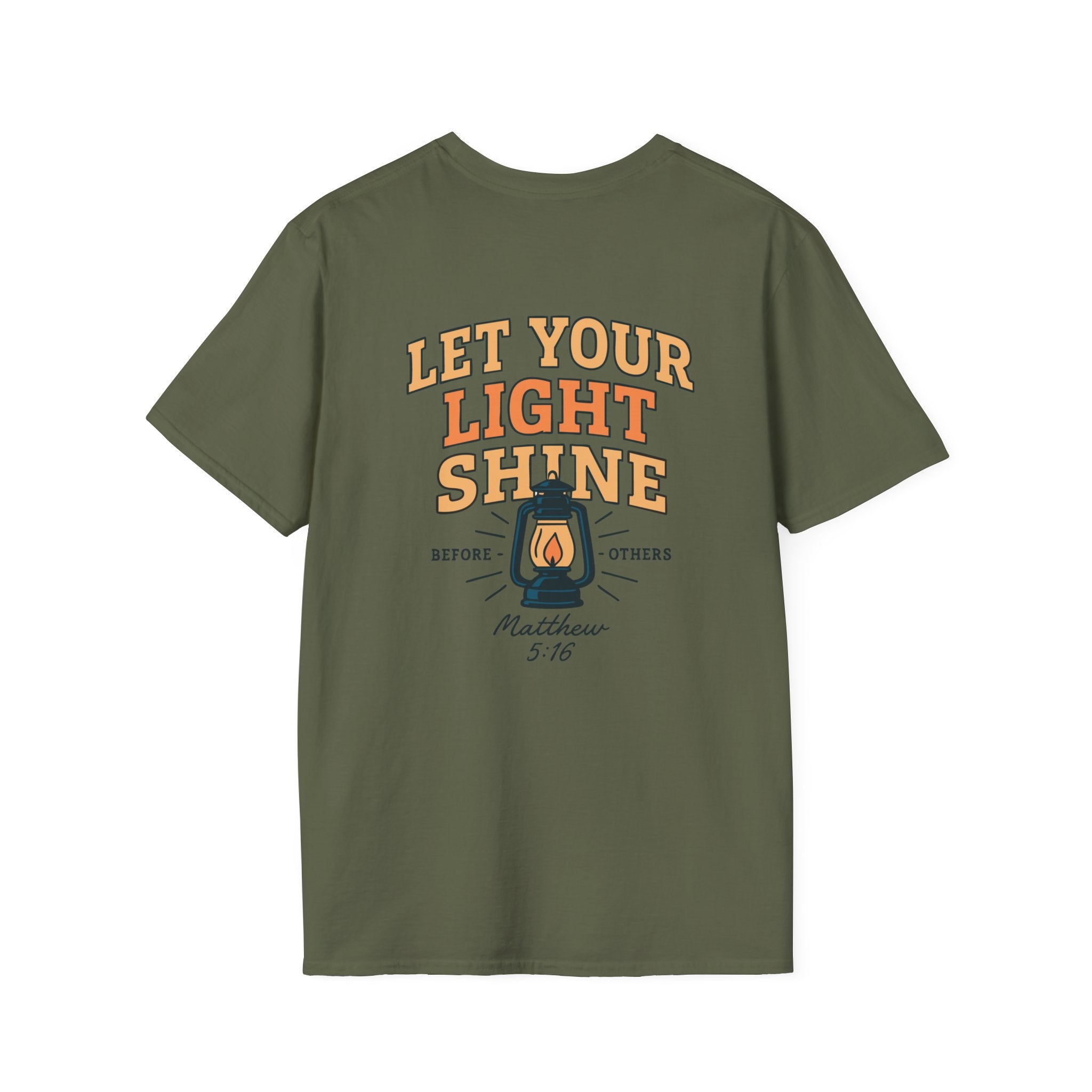 Let Your Light Shine – Matthew 5:16 Christian Tee