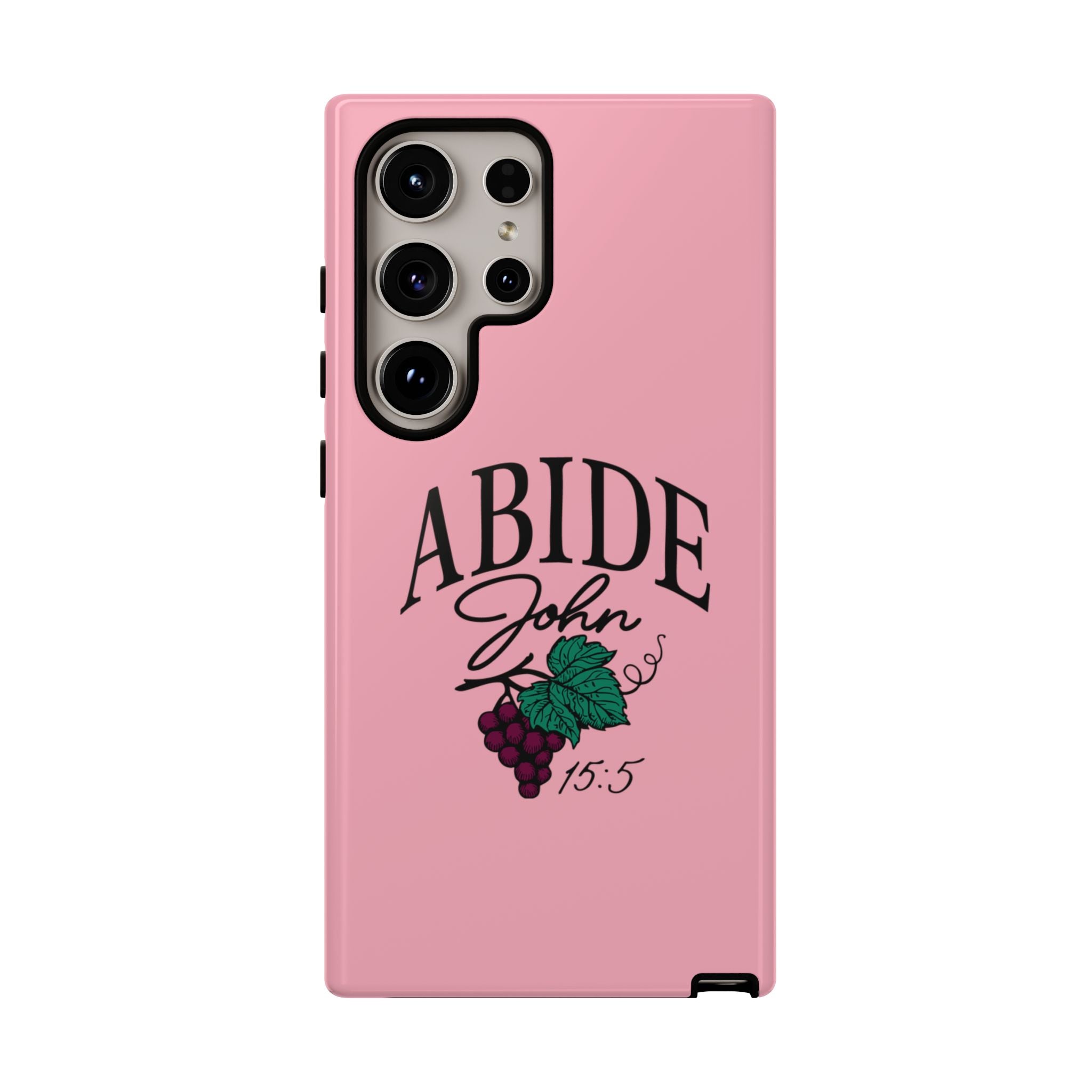Abide Phone Case – John 15:5 Christian Tough Cover
