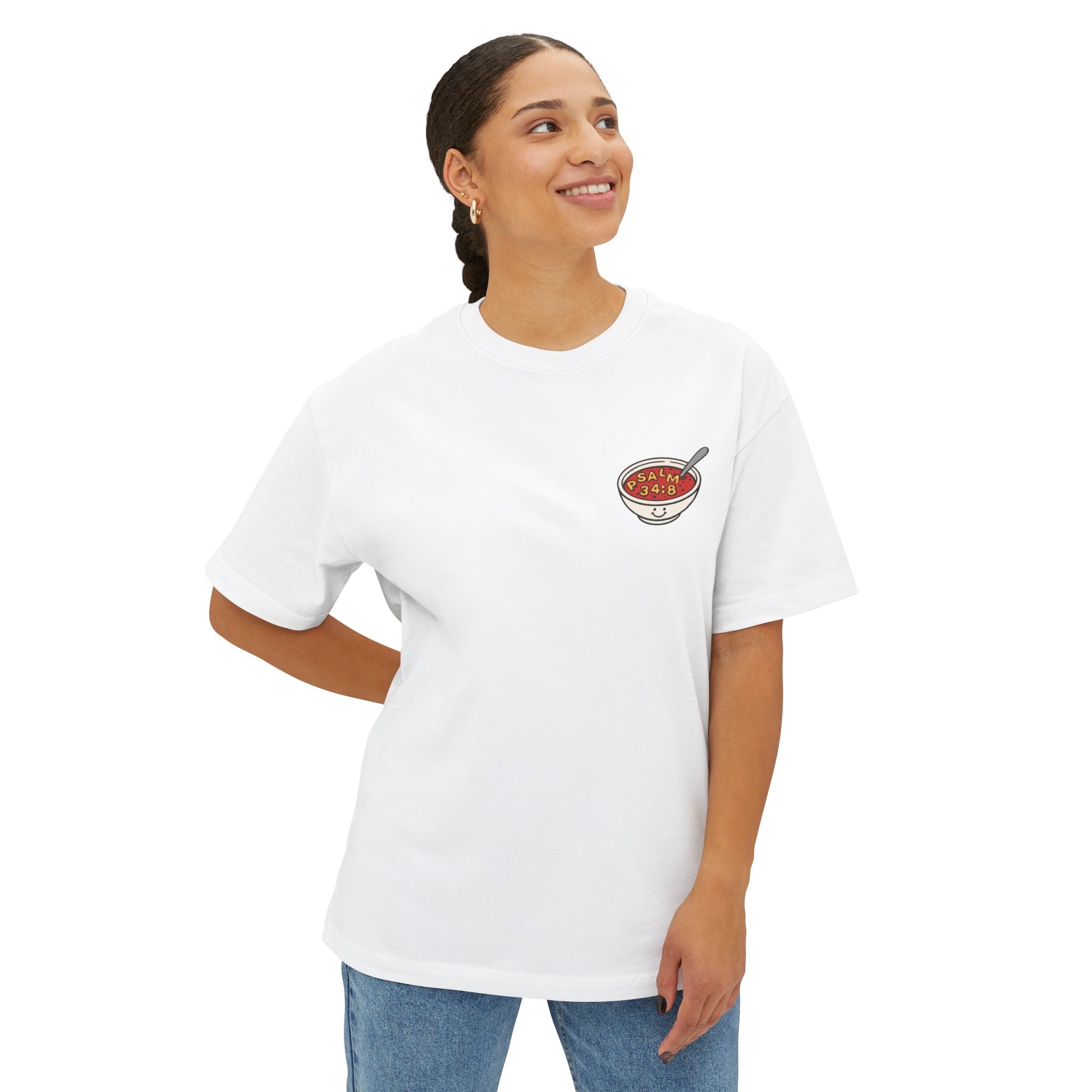 Taste and See – Psalm 34:8 Christian Oversized Tee