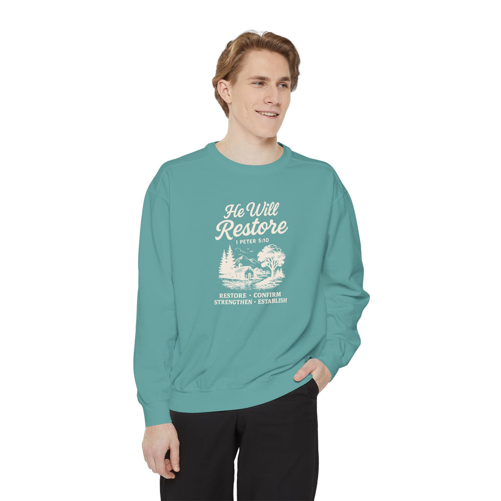 He Will Restore – Inspirational Christian Cozy Sweater