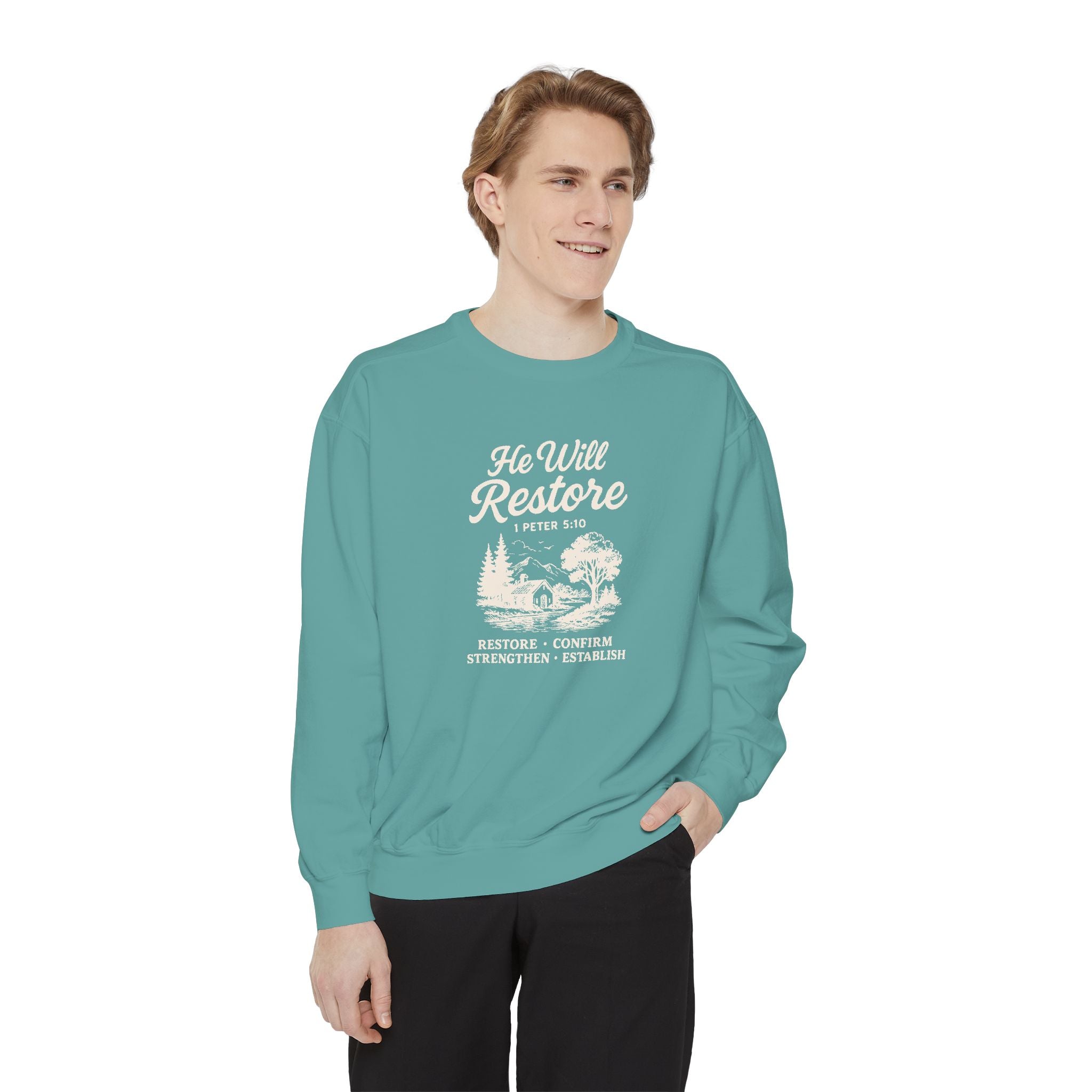 He Will Restore – Inspirational Christian Cozy Sweater