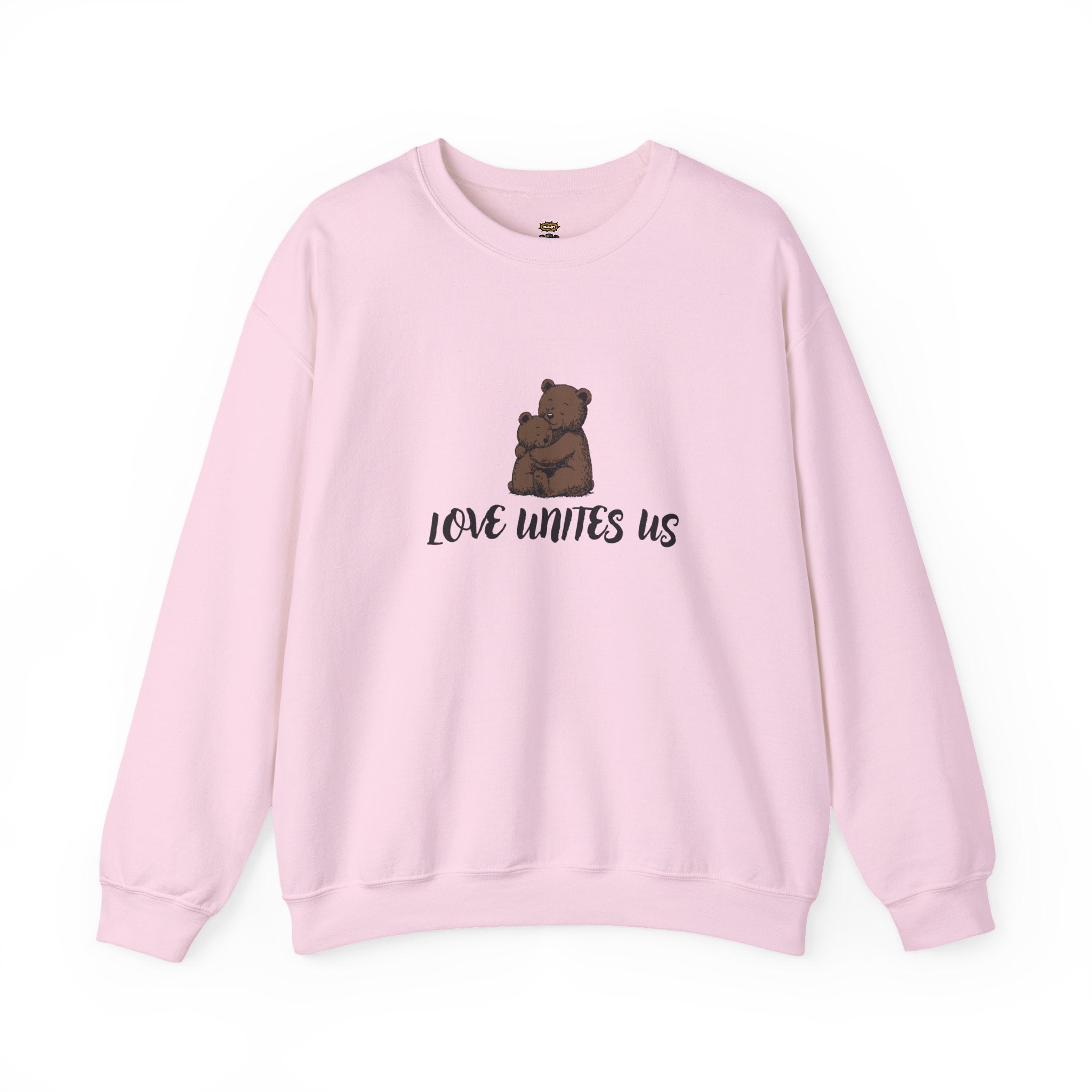 Love Unites Us - Cute Christian Bear Hug Sweatshirt