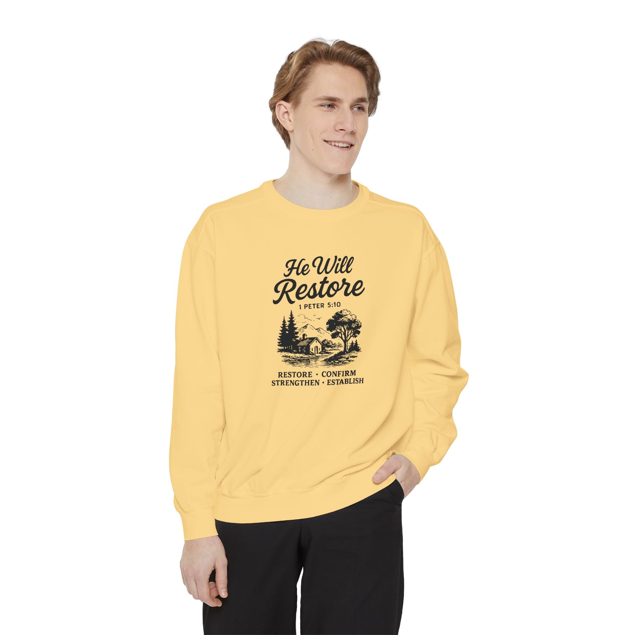 He Will Restore – Inspirational Christian Cozy Sweater