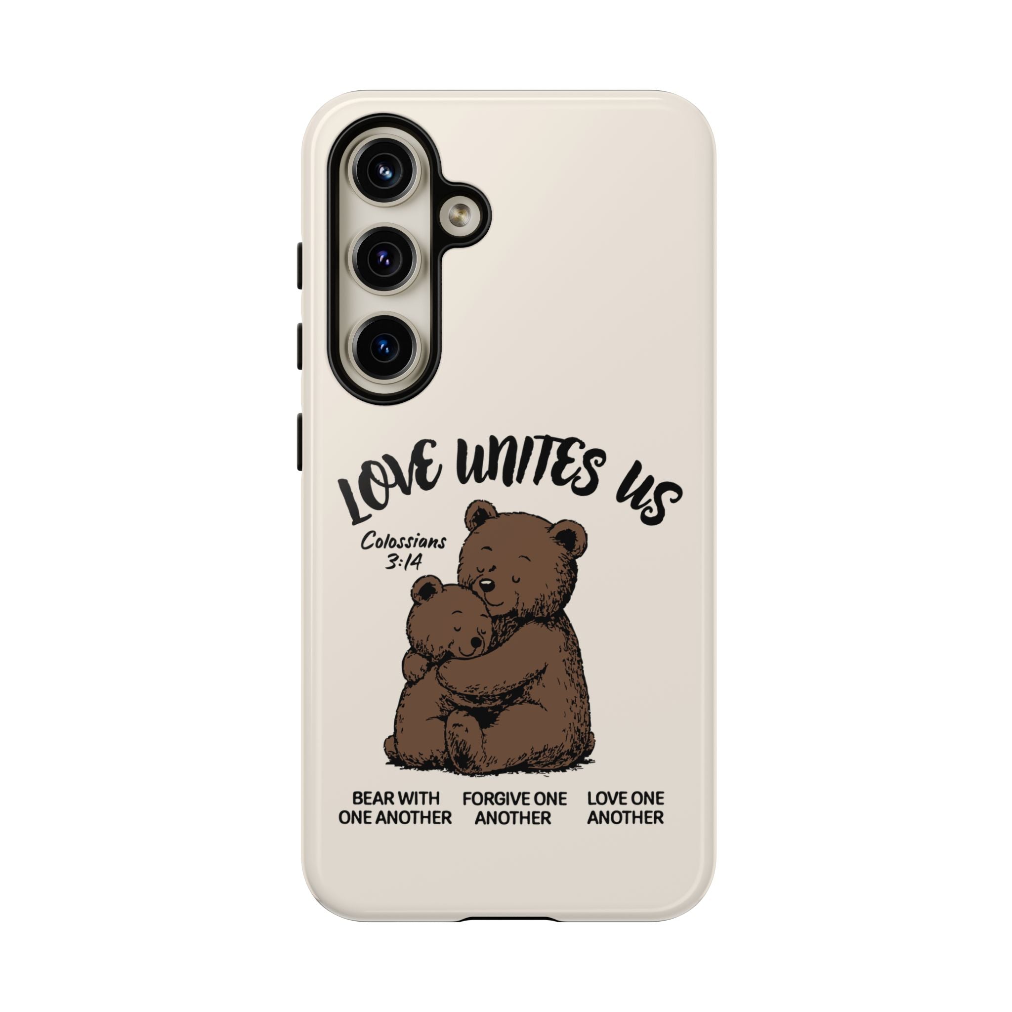 Love Unites Us Phone Case – Colossians 3:14 Scripture
