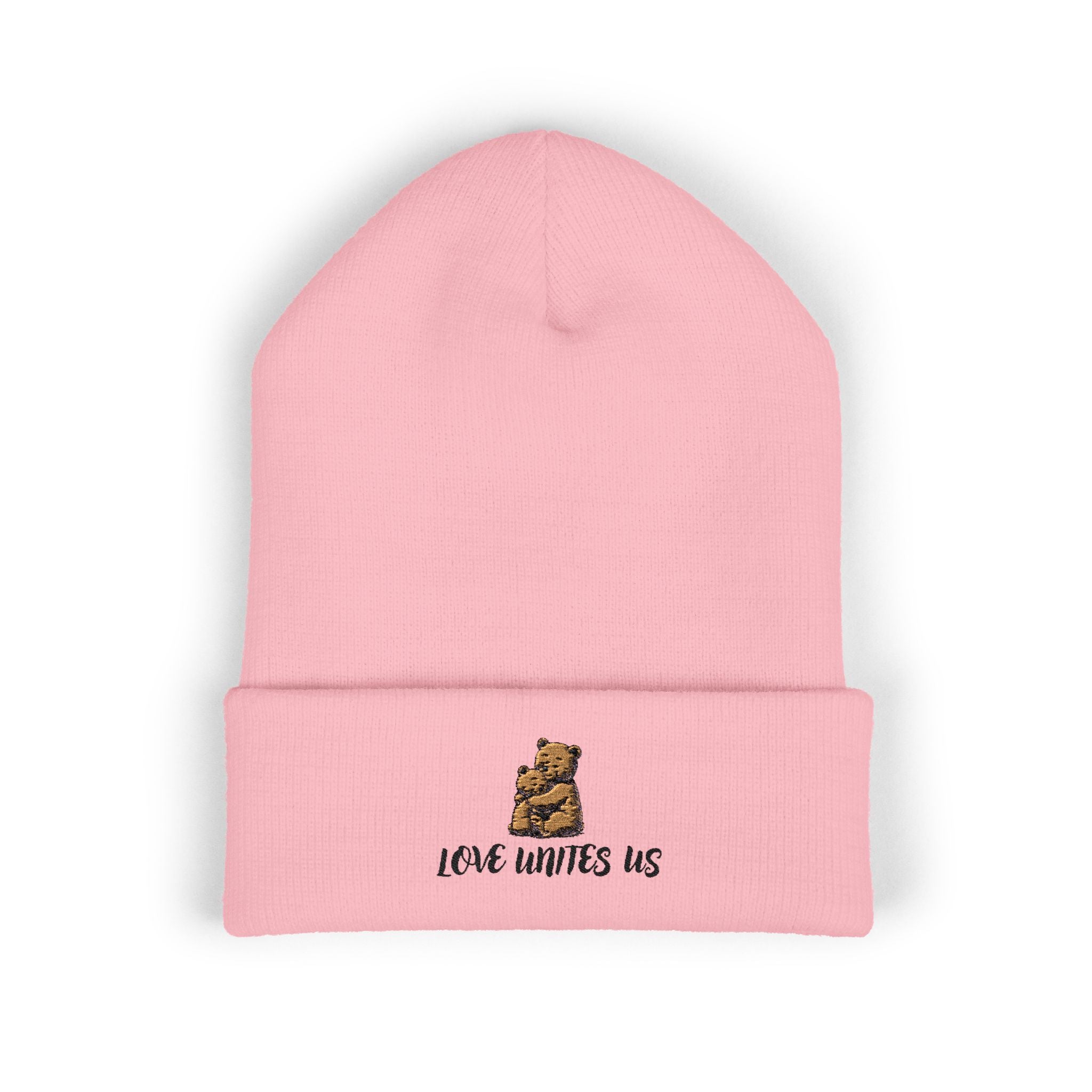 Love Unites Us - Cozy Christian Bear Beanie
