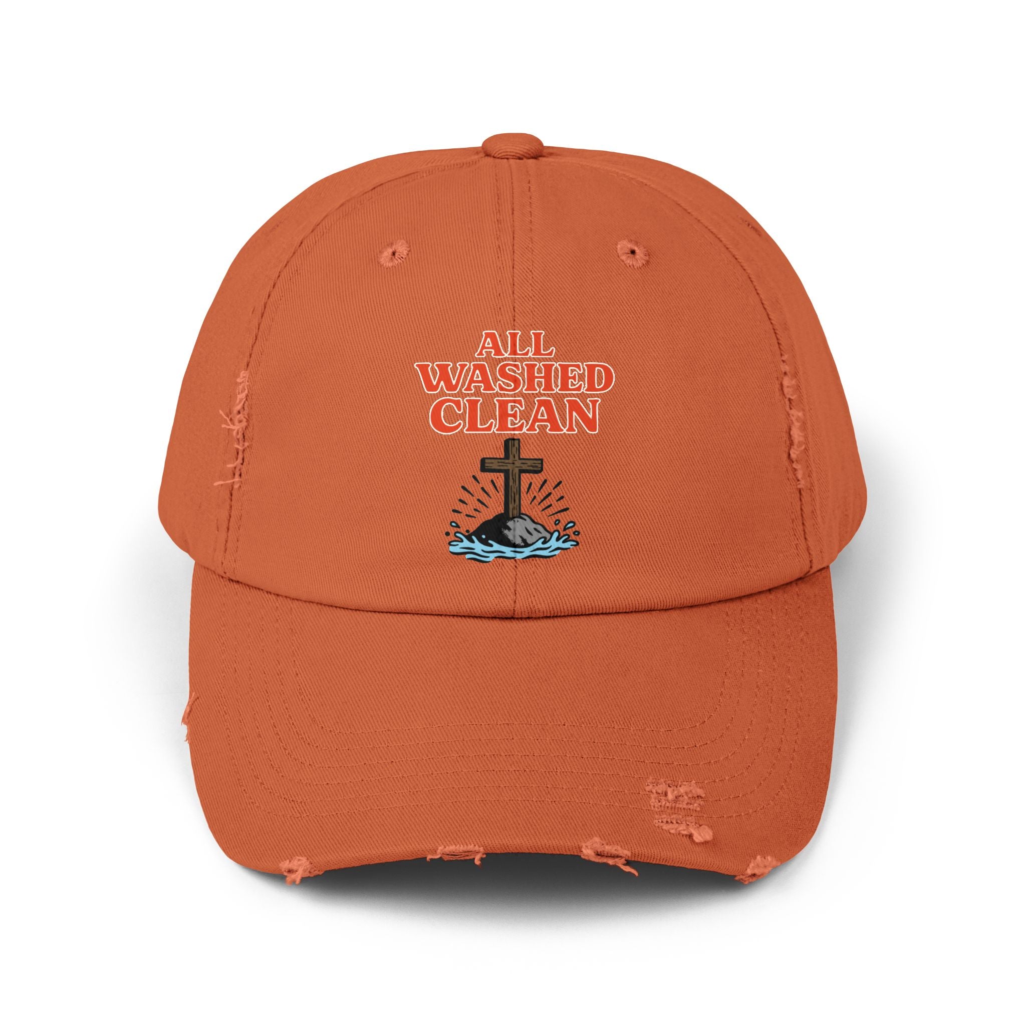 All Washed Clean Cap – Christian Distressed Faith Hat