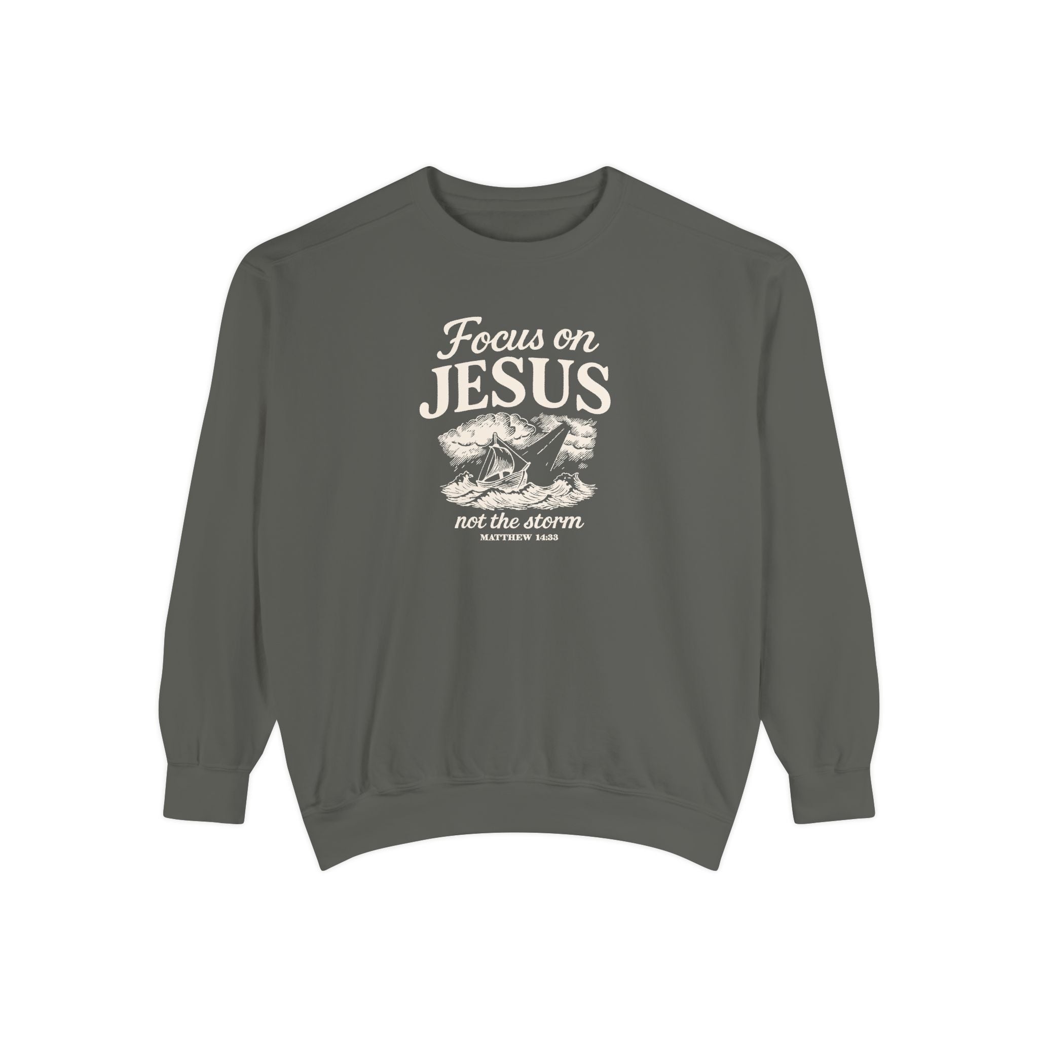 Focus on Jesus – Cozy Christian Faith Sweatshirt