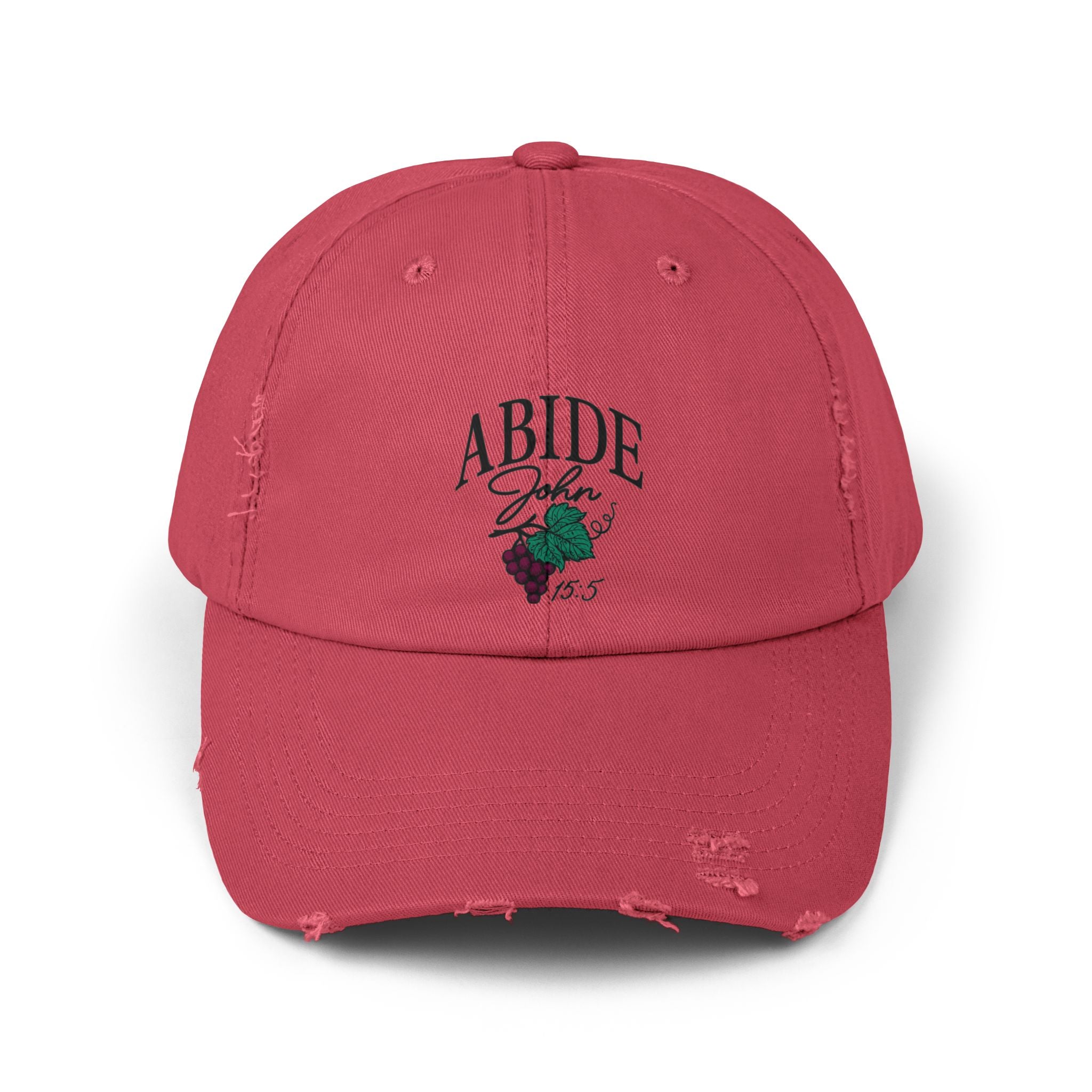 Abide Cap – John 15:5 Embroidered Christian Hat
