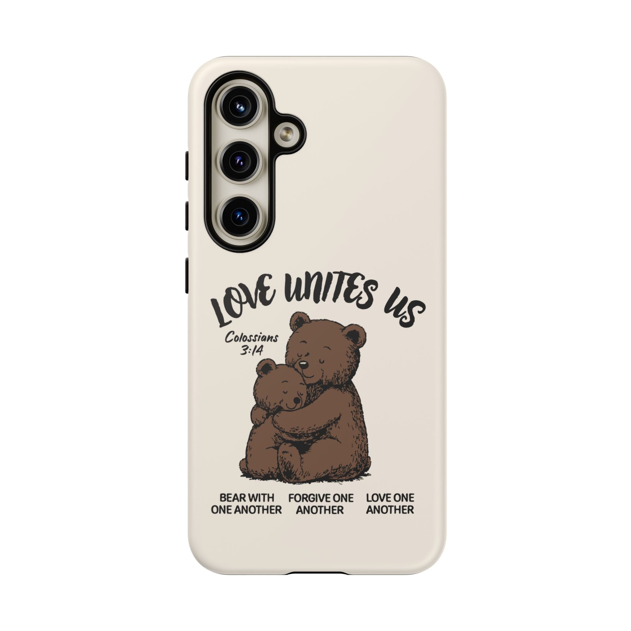 Love Unites Us Phone Case – Colossians 3:14 Scripture