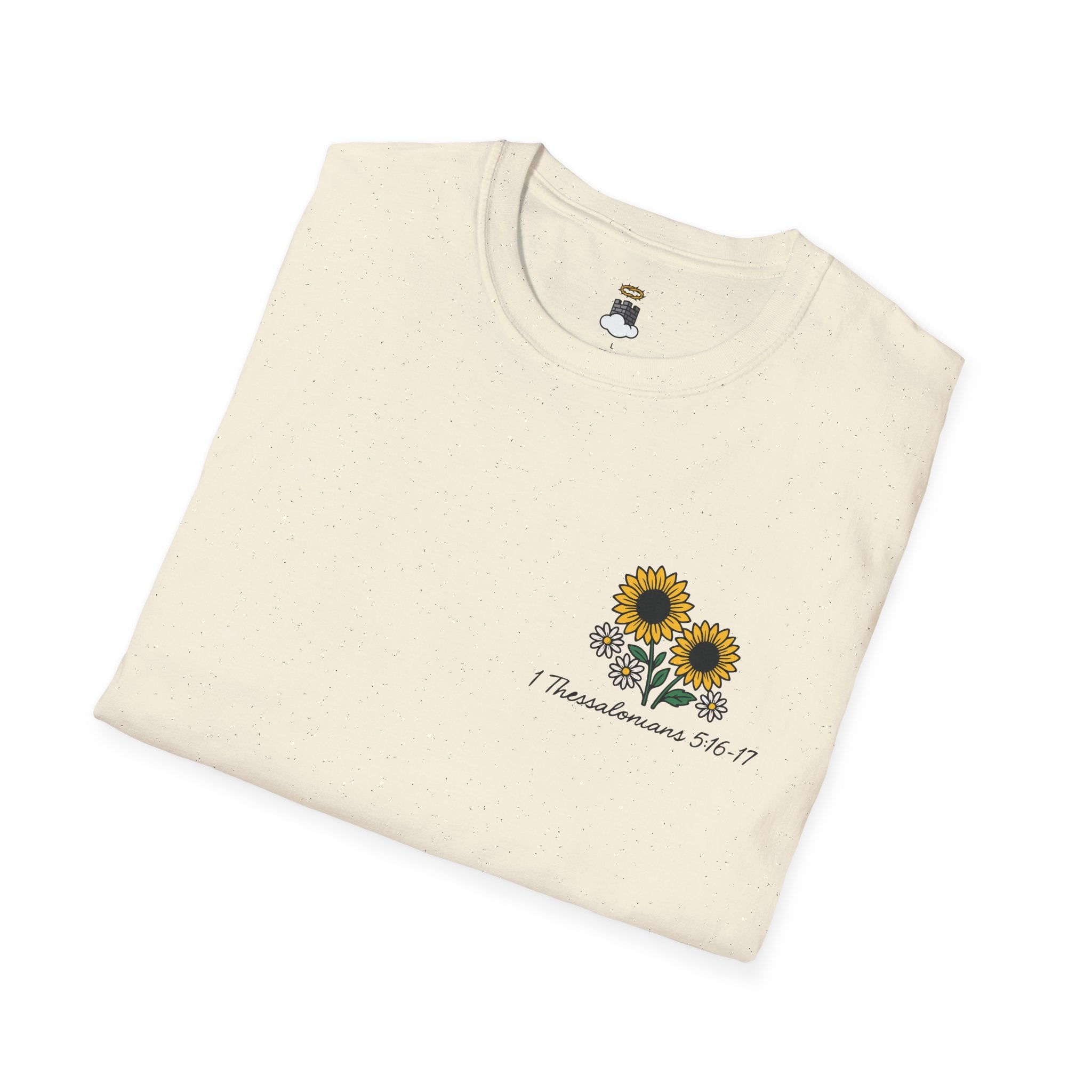 Sunflower Blessings – Rejoice & Pray Christian Tee