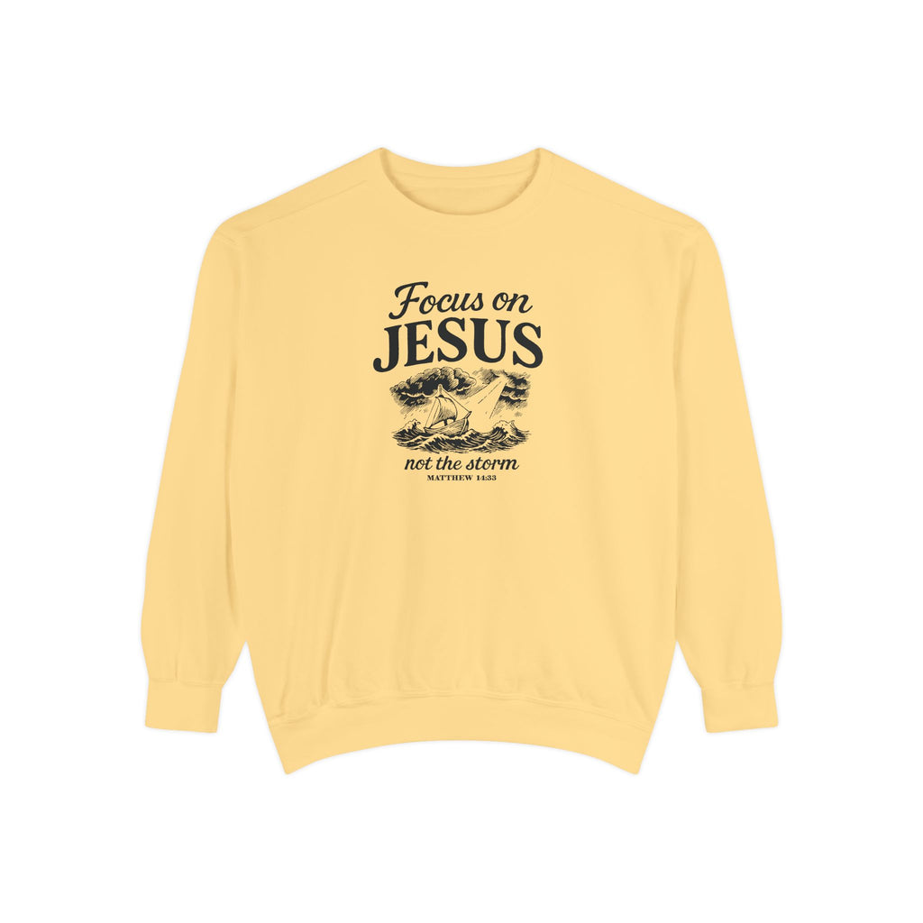 Focus on Jesus – Cozy Christian Faith Sweatshirt