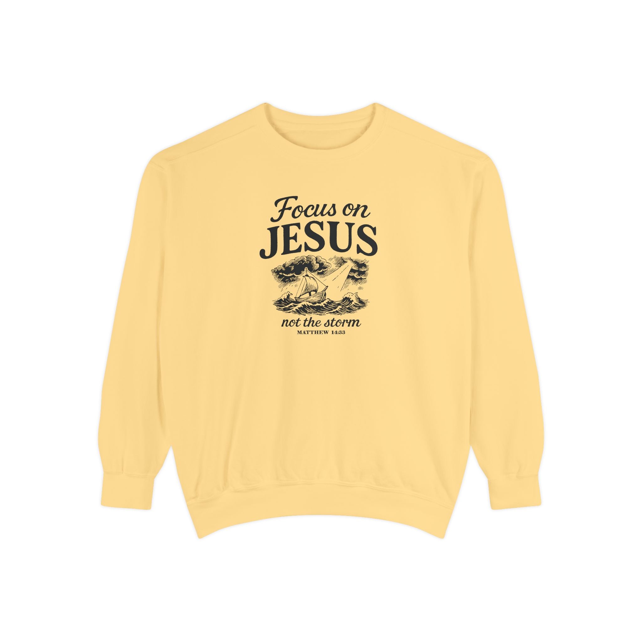 Focus on Jesus – Cozy Christian Faith Sweatshirt