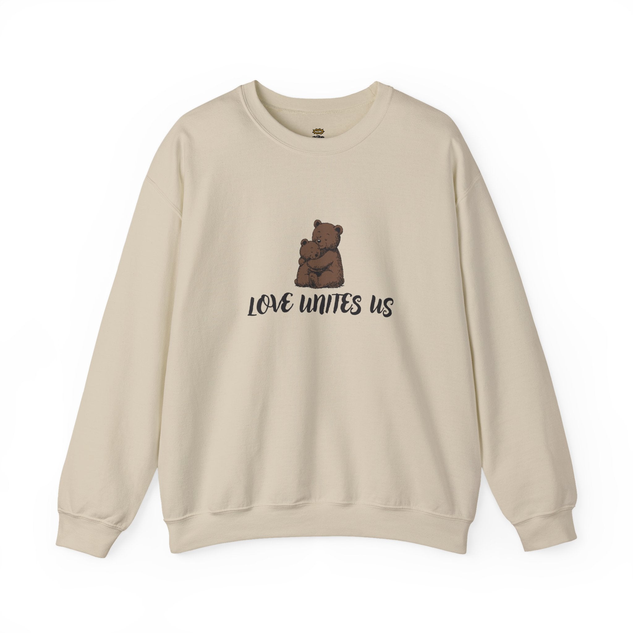 Love Unites Us - Cute Christian Bear Hug Sweatshirt