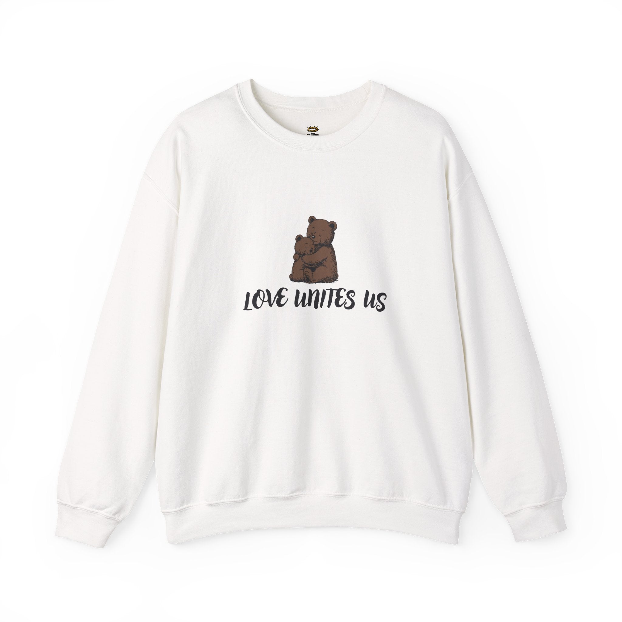 Love Unites Us - Cute Christian Bear Hug Sweatshirt