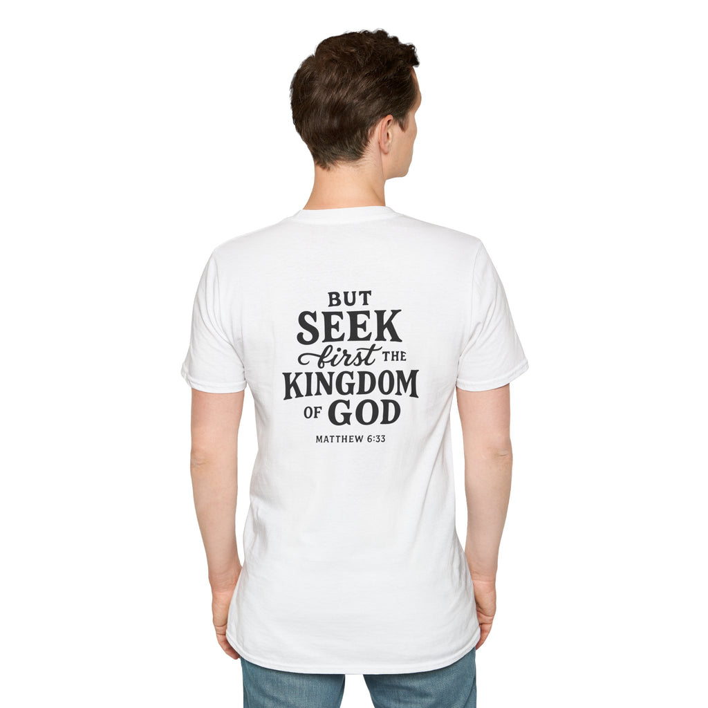 Seek First the Kingdom – Matthew 6:33 Christian Tee