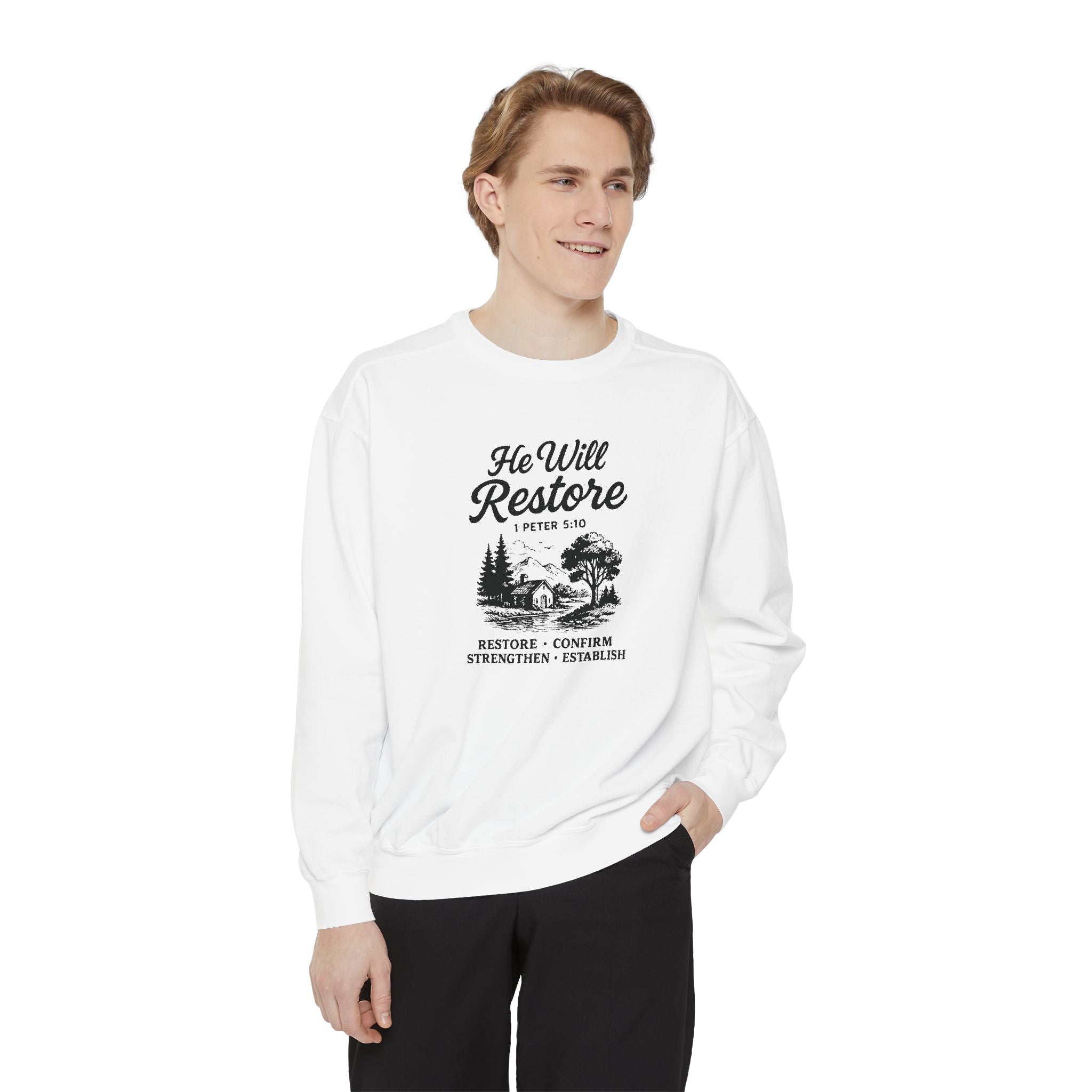 He Will Restore – Inspirational Christian Cozy Sweater