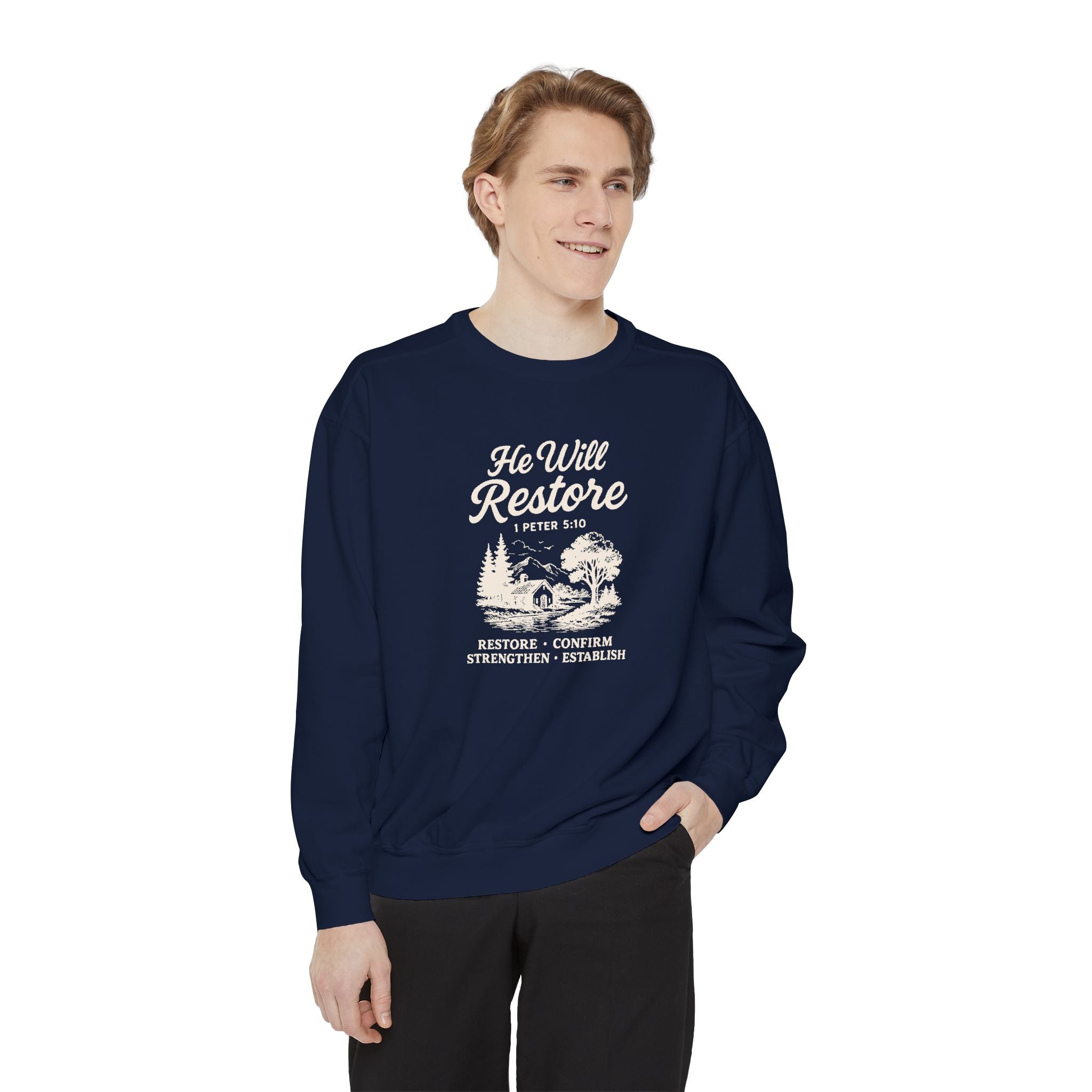 He Will Restore – Inspirational Christian Cozy Sweater