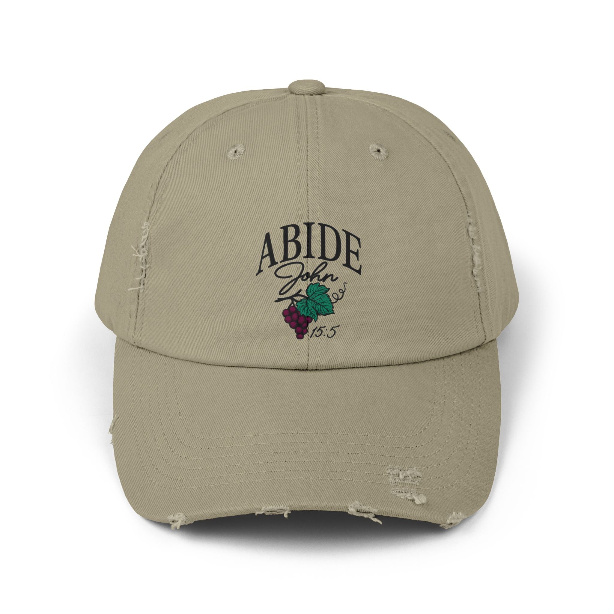 Abide Cap – John 15:5 Embroidered Christian Hat