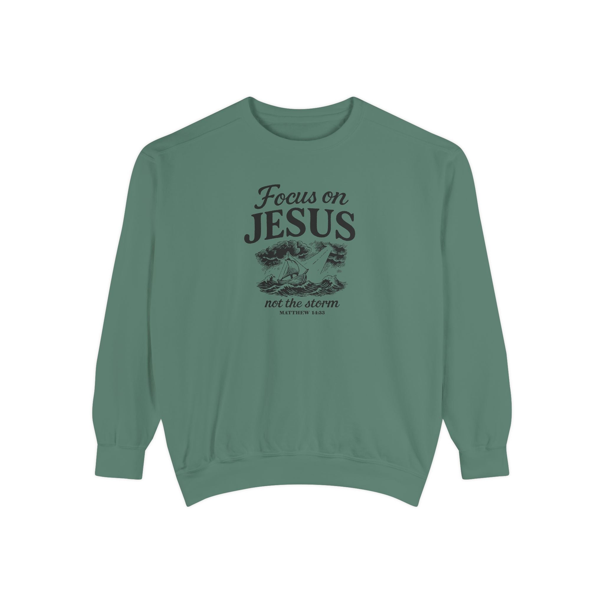 Focus on Jesus – Cozy Christian Faith Sweatshirt