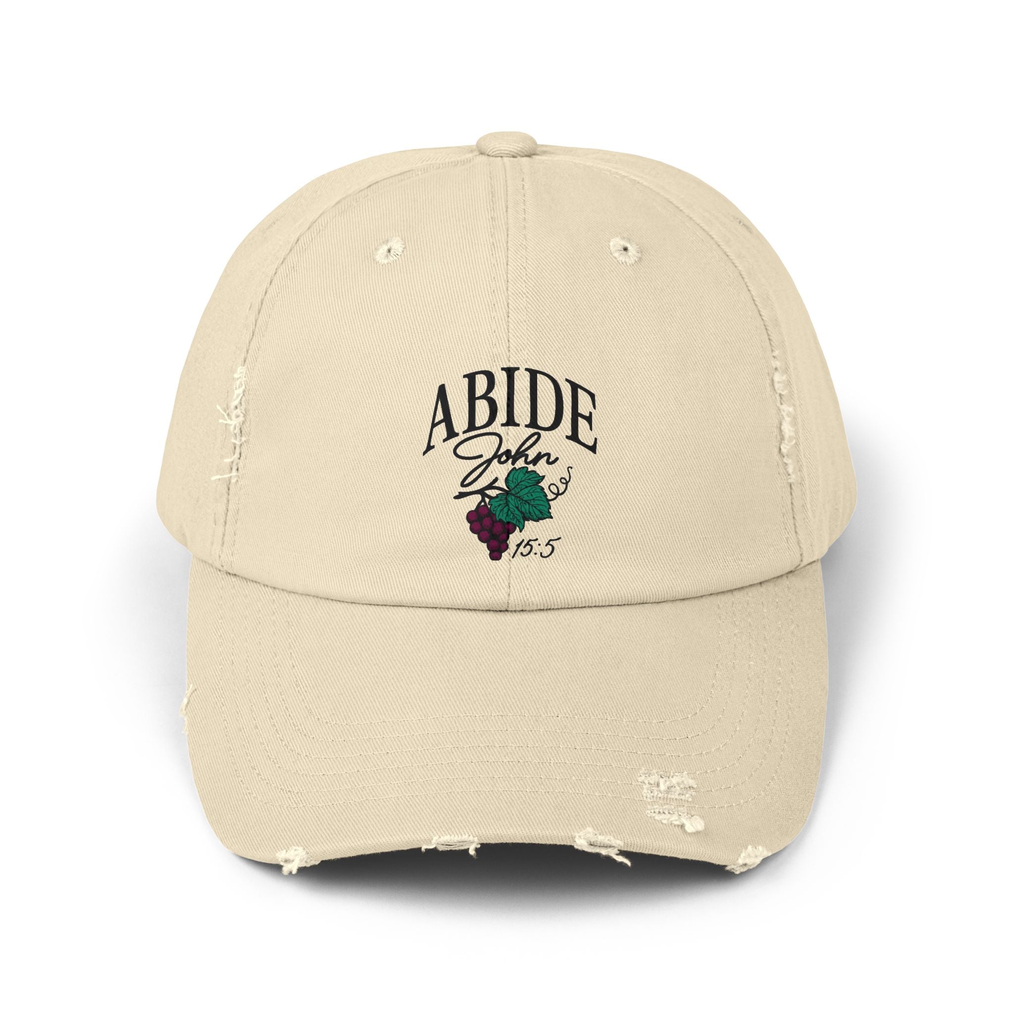 Abide Cap – John 15:5 Embroidered Christian Hat