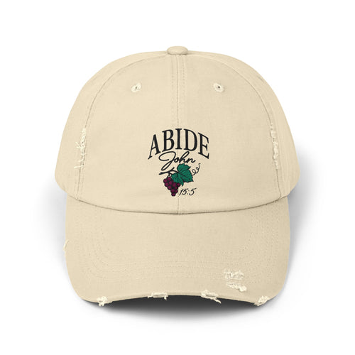 Abide Cap – John 15:5 Embroidered Christian Hat