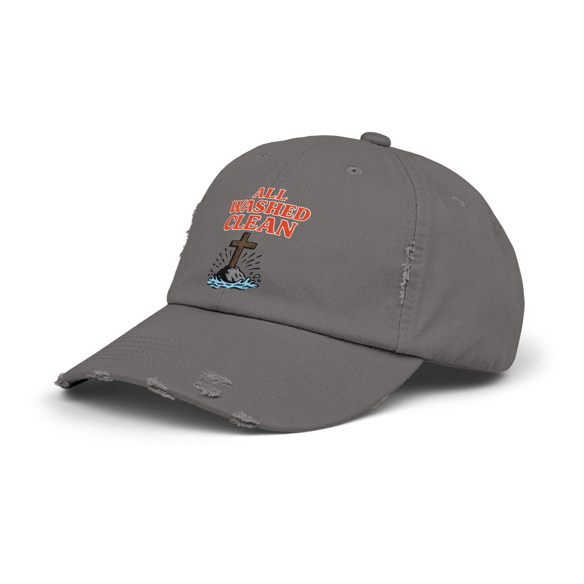All Washed Clean Cap – Christian Distressed Faith Hat