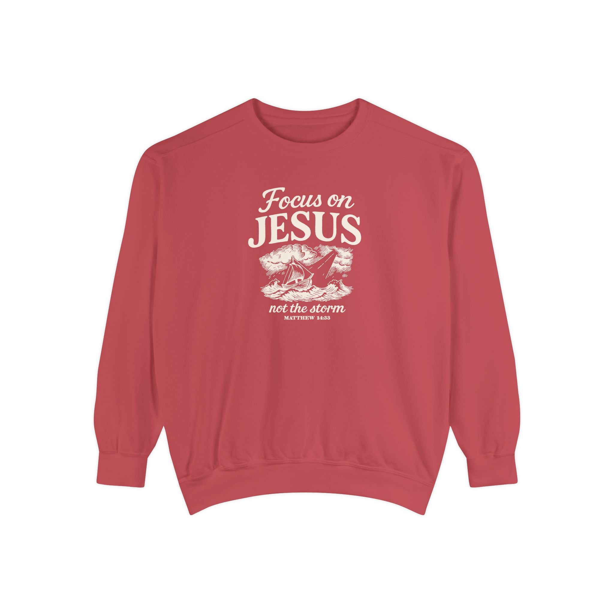 Focus on Jesus – Cozy Christian Faith Sweatshirt