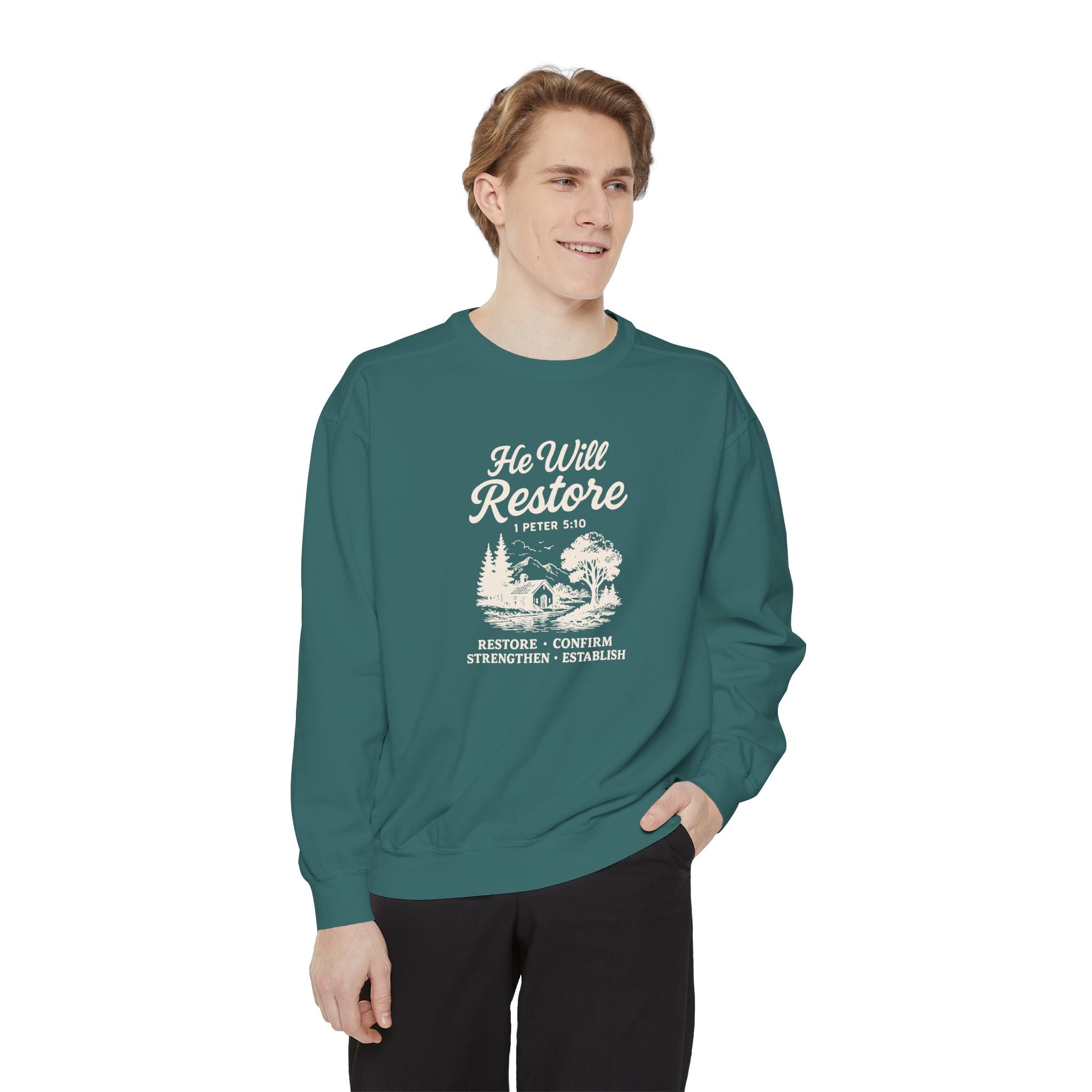 He Will Restore – Inspirational Christian Cozy Sweater