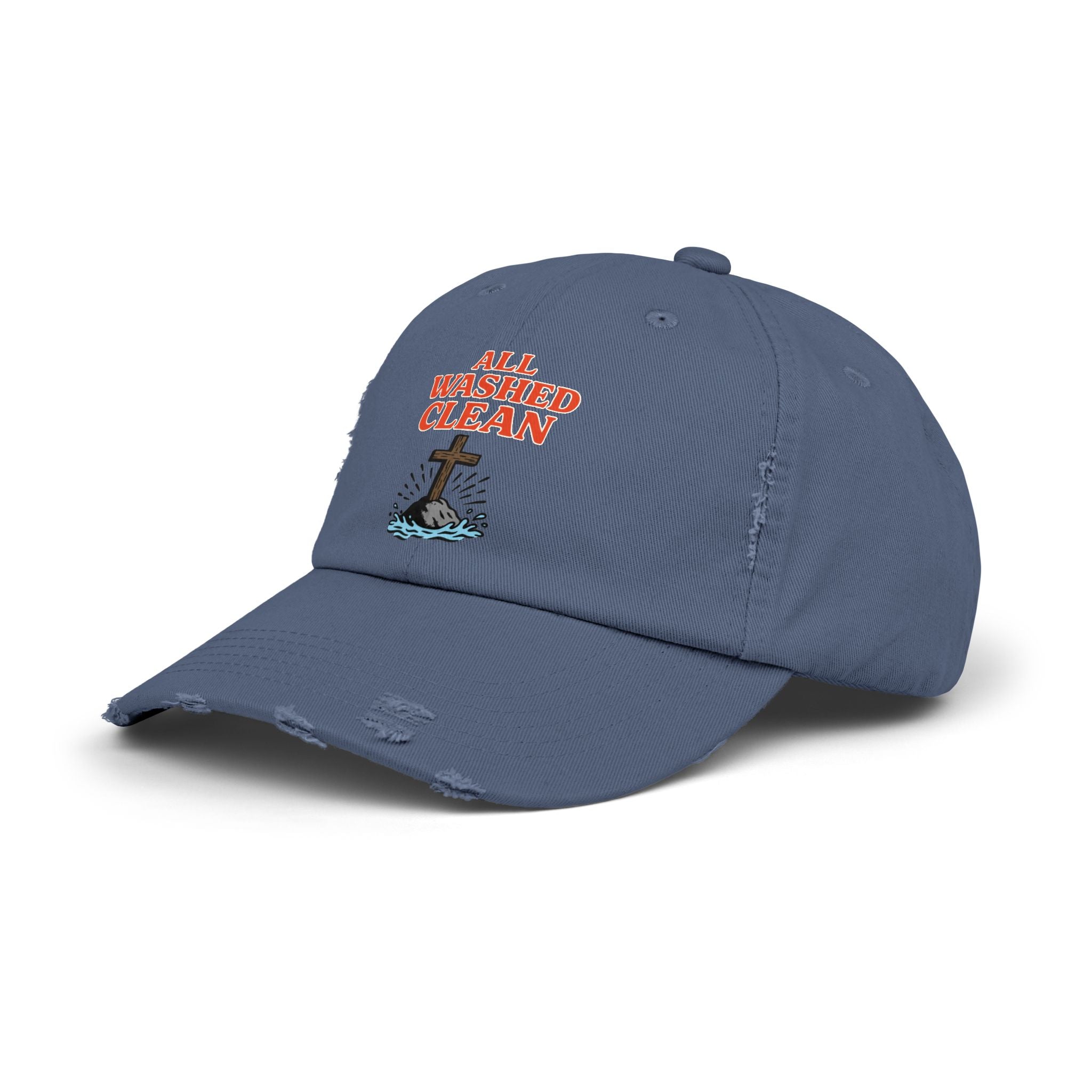 All Washed Clean Cap – Christian Distressed Faith Hat