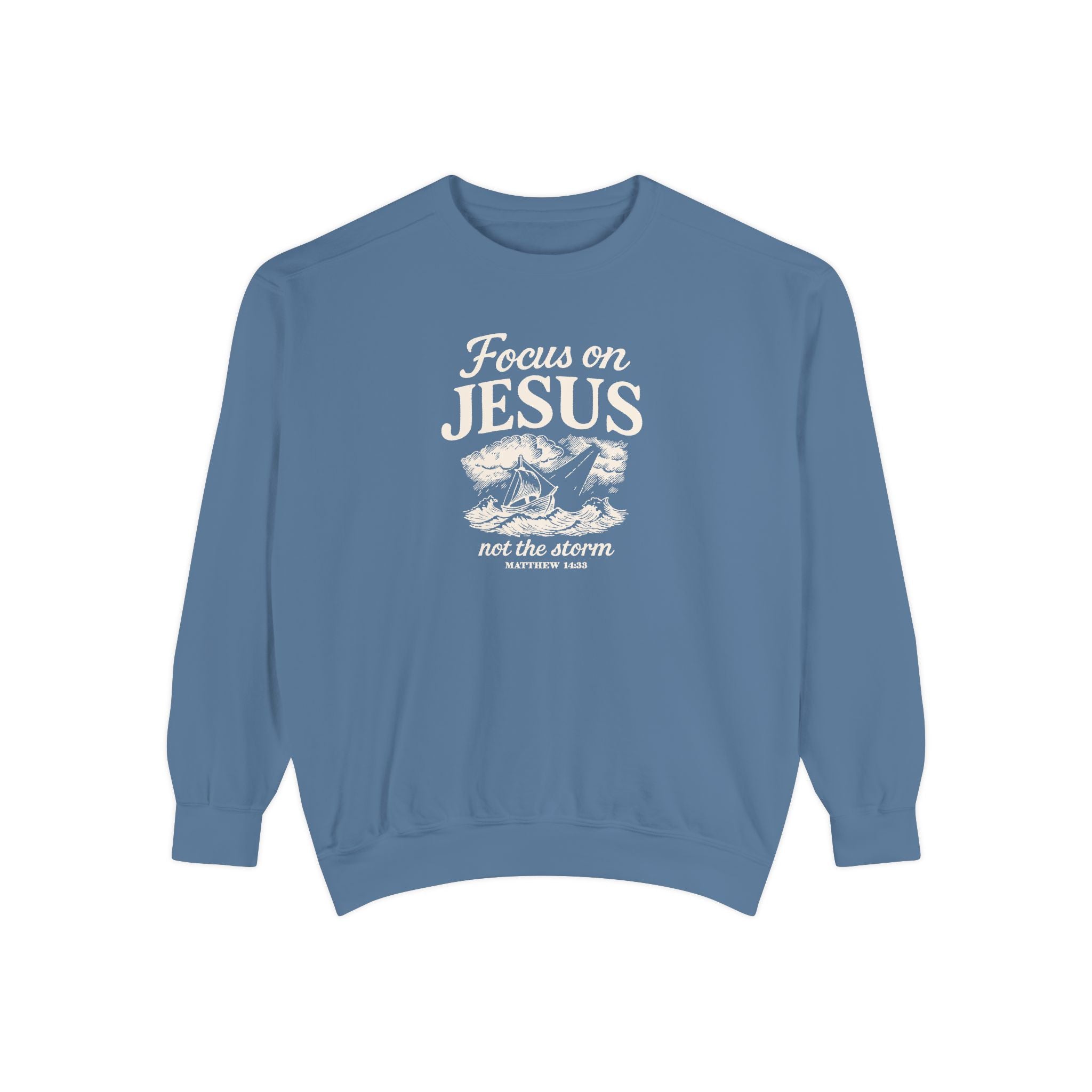 Focus on Jesus – Cozy Christian Faith Sweatshirt