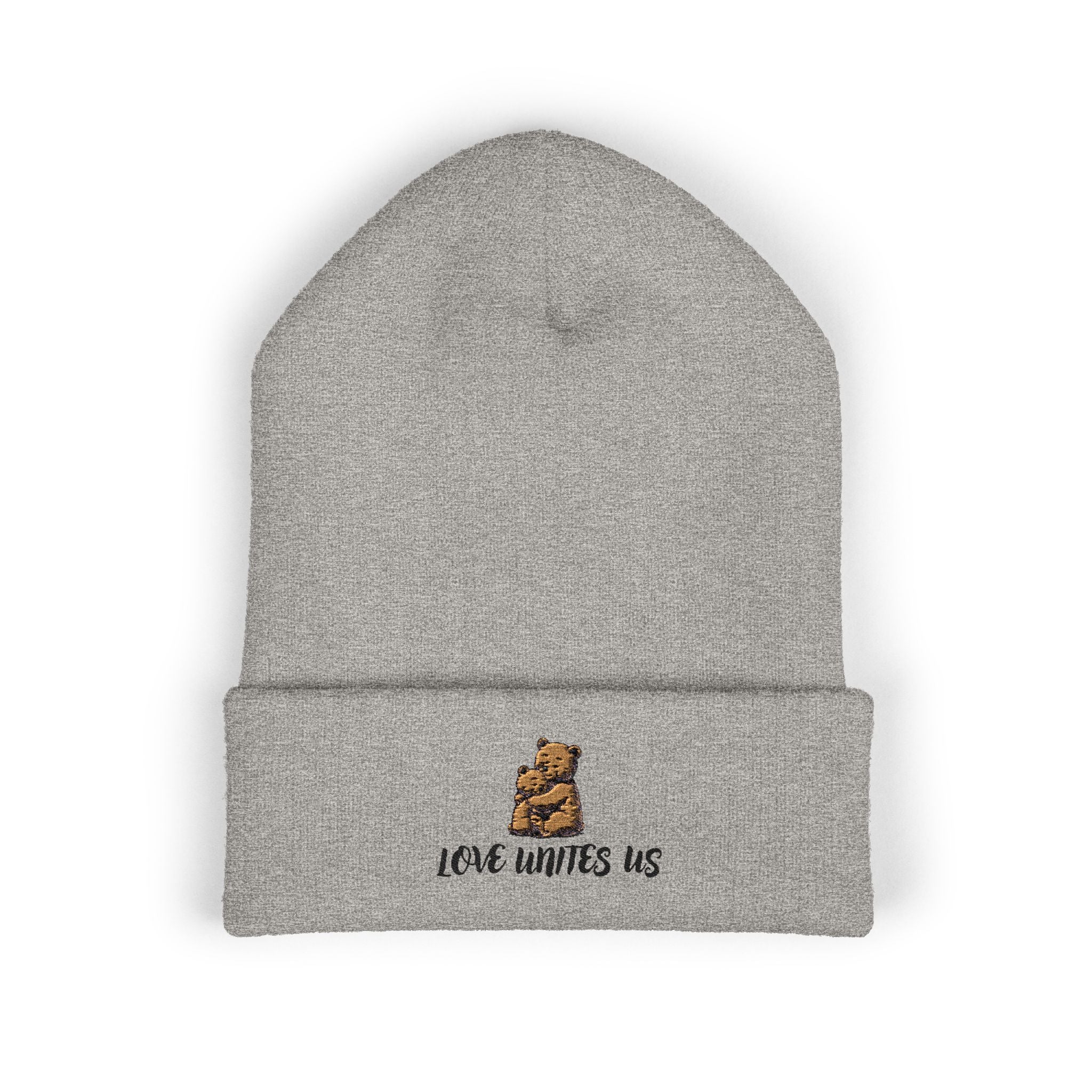 Love Unites Us - Cozy Christian Bear Beanie