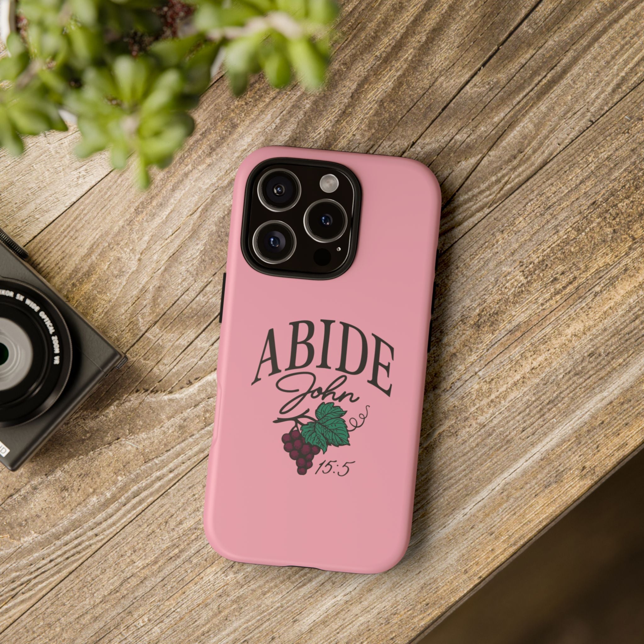 Abide Phone Case – John 15:5 Christian Tough Cover