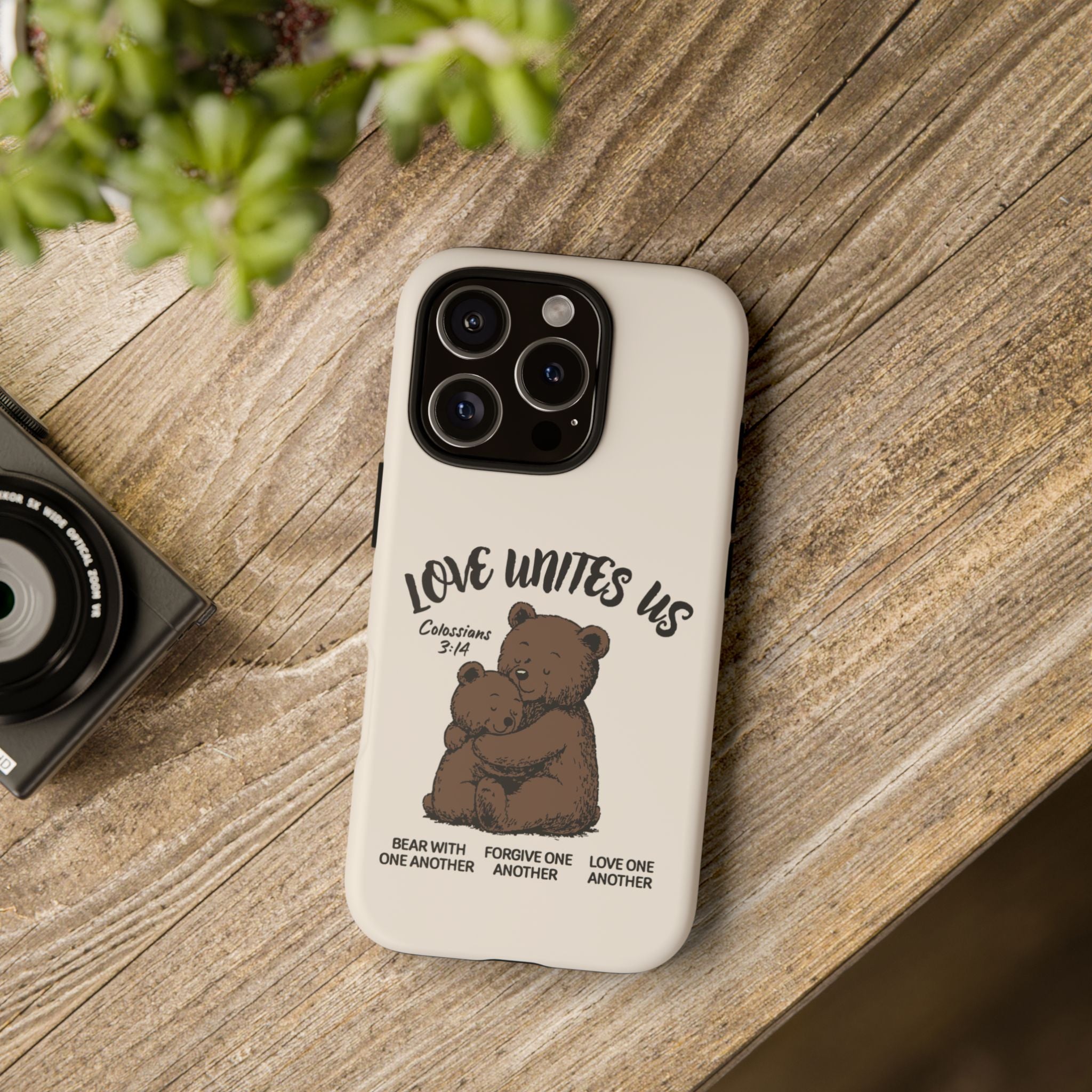 Love Unites Us Phone Case – Colossians 3:14 Scripture