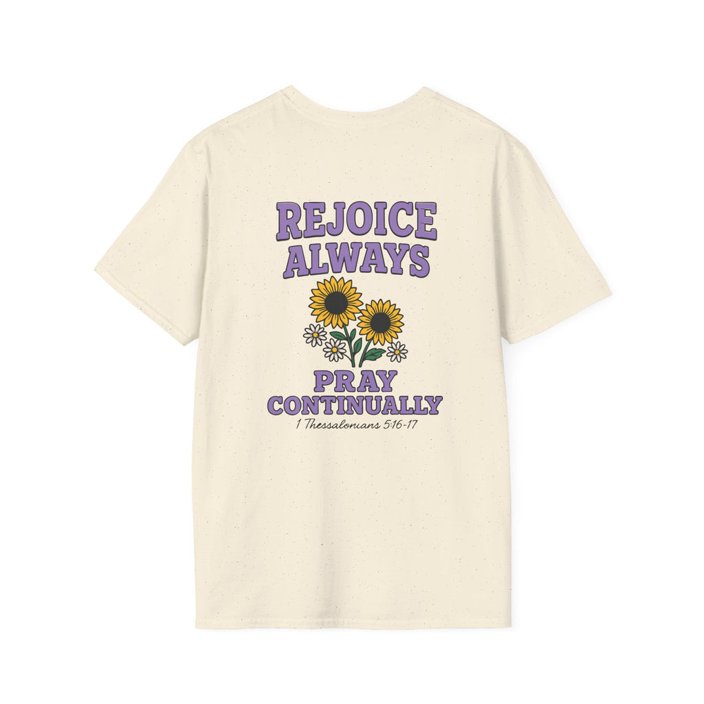 Sunflower Blessings – Rejoice & Pray Christian Tee