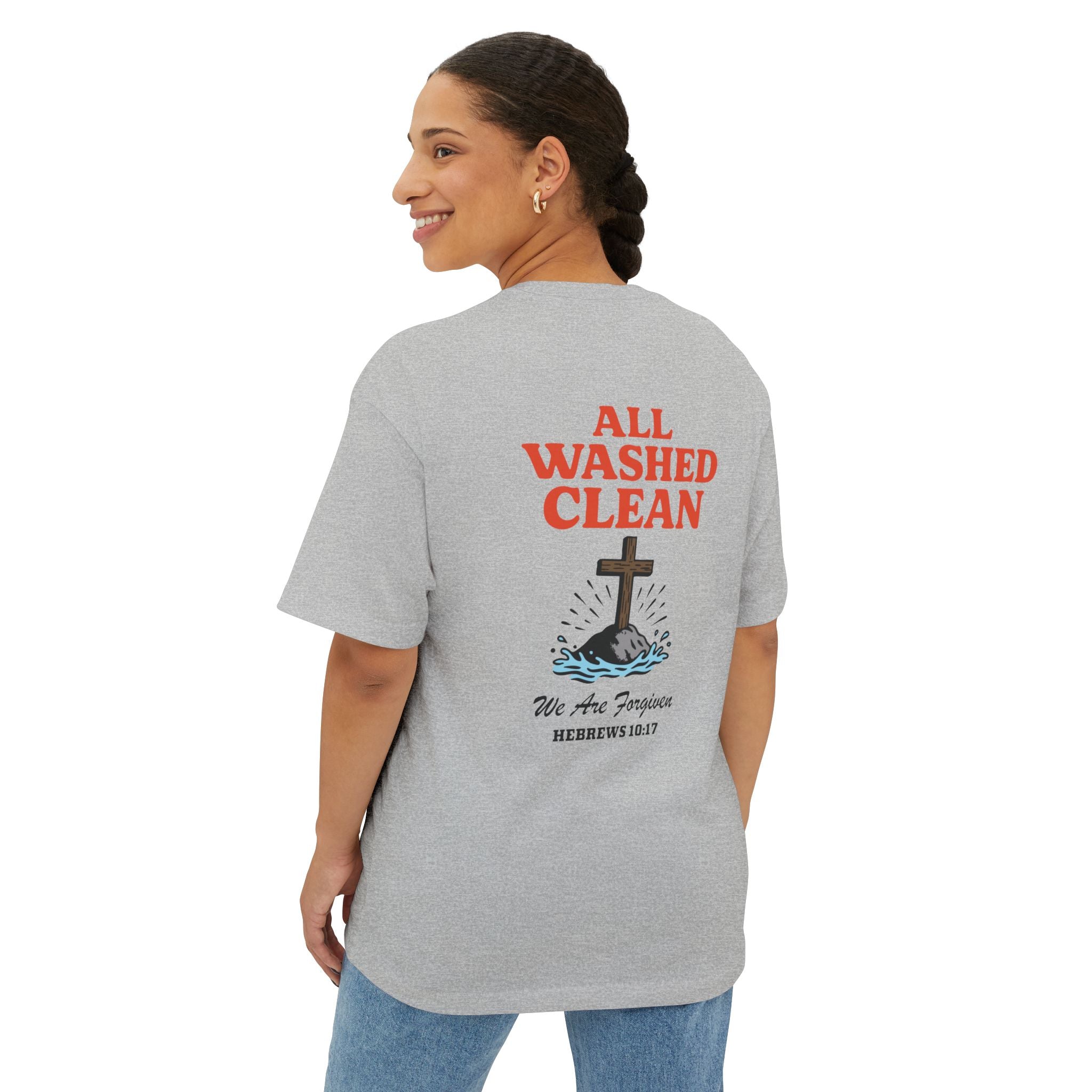 All Washed Clean – Forgiveness Oversized Faith Tee