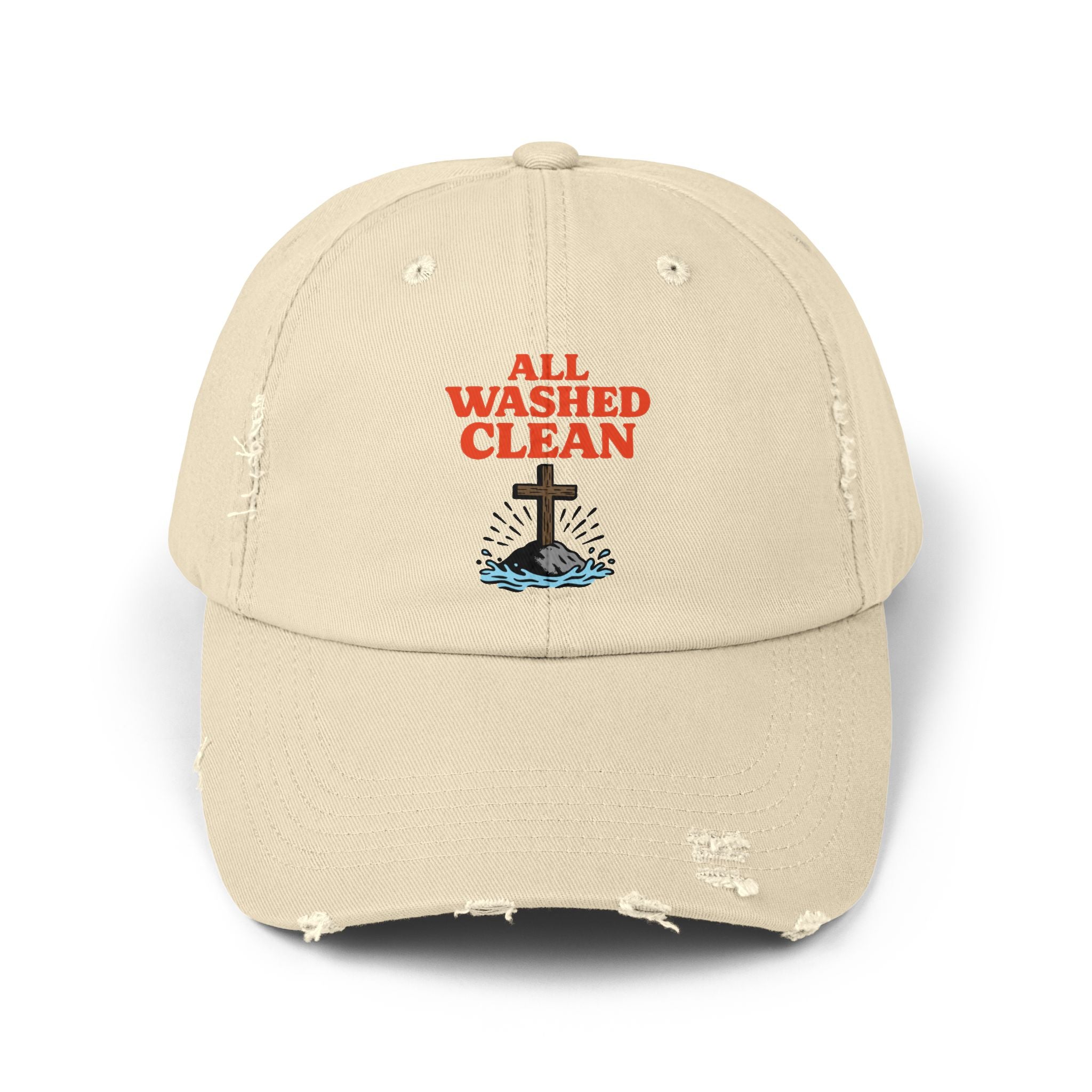 All Washed Clean Cap – Christian Distressed Faith Hat