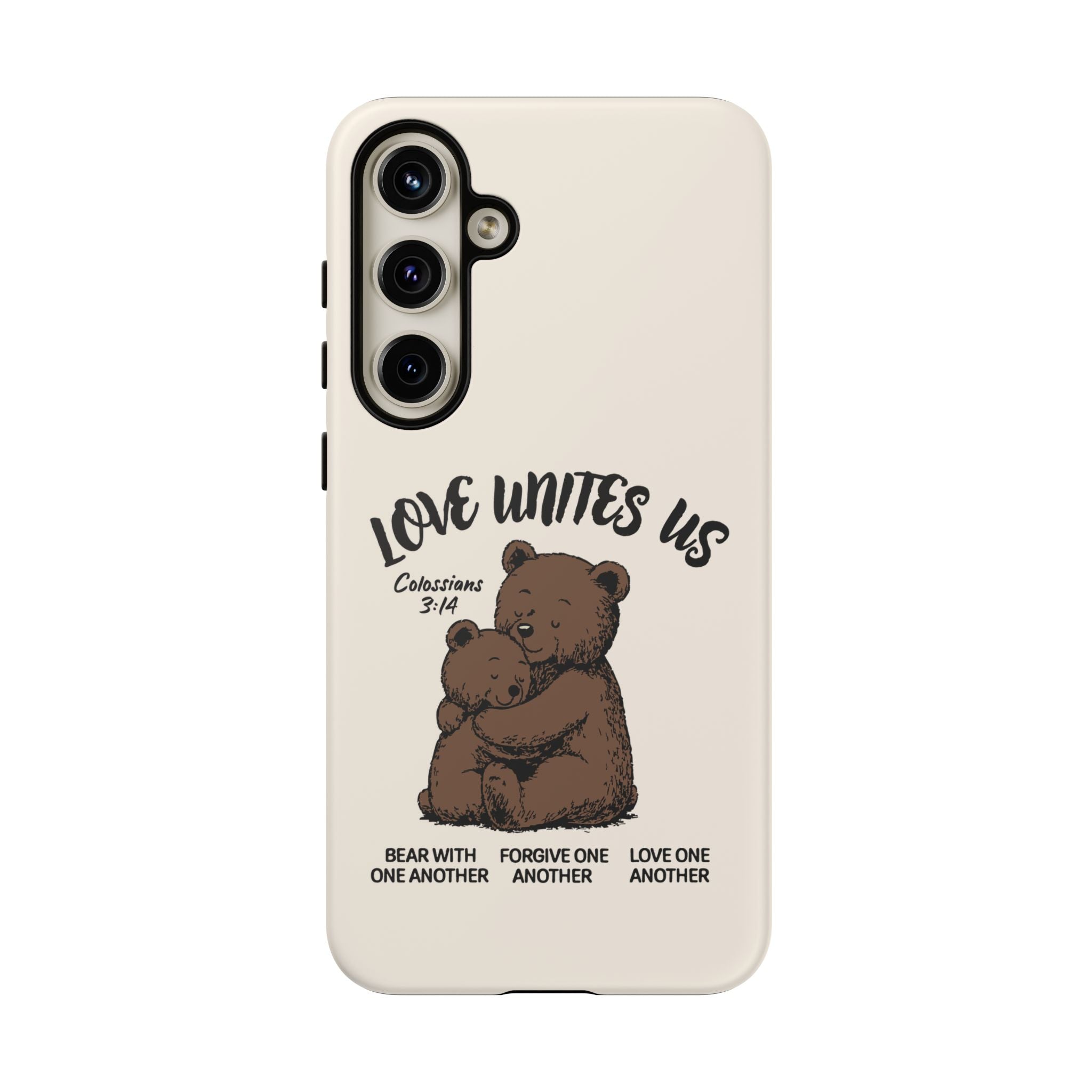Love Unites Us Phone Case – Colossians 3:14 Scripture