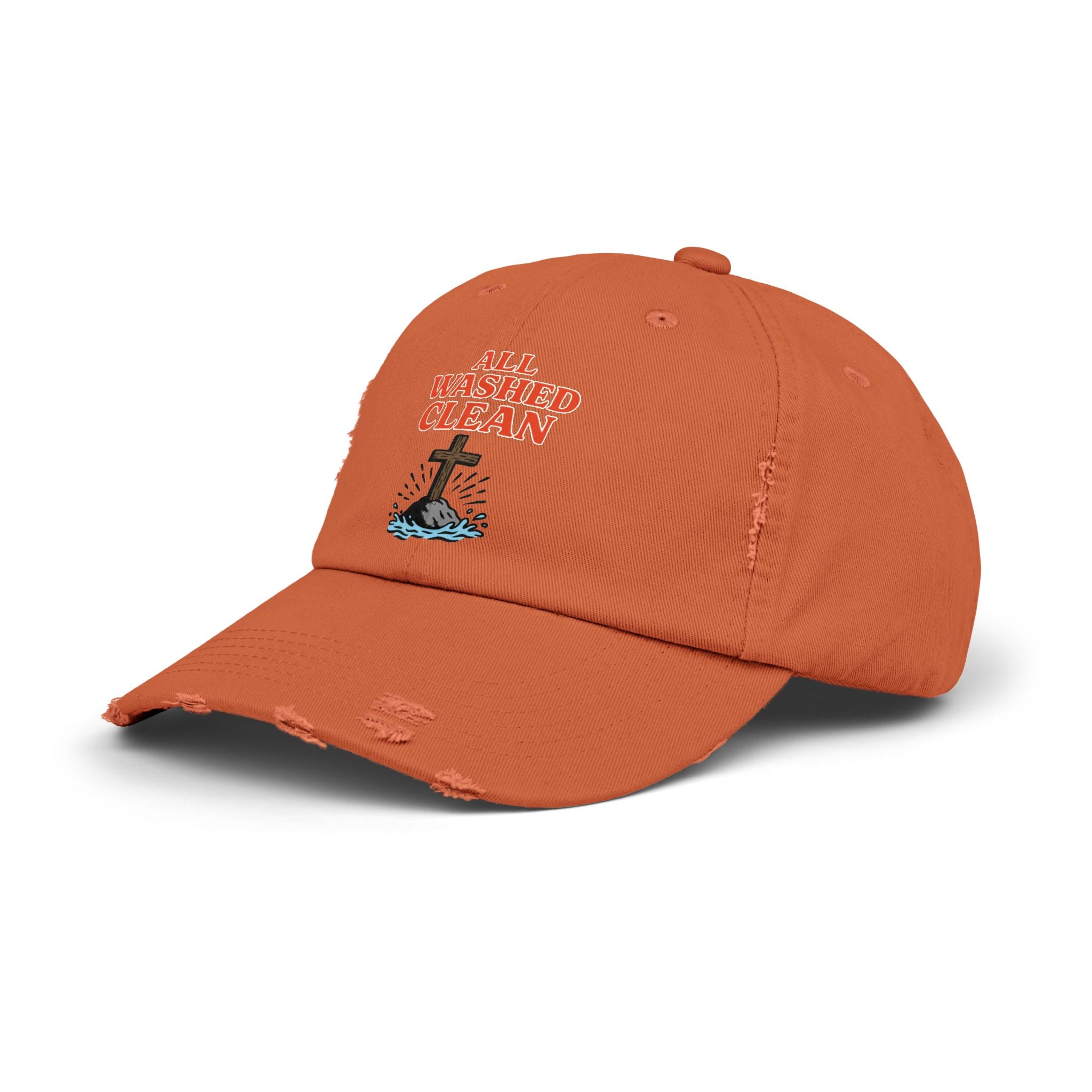 All Washed Clean Cap – Christian Distressed Faith Hat