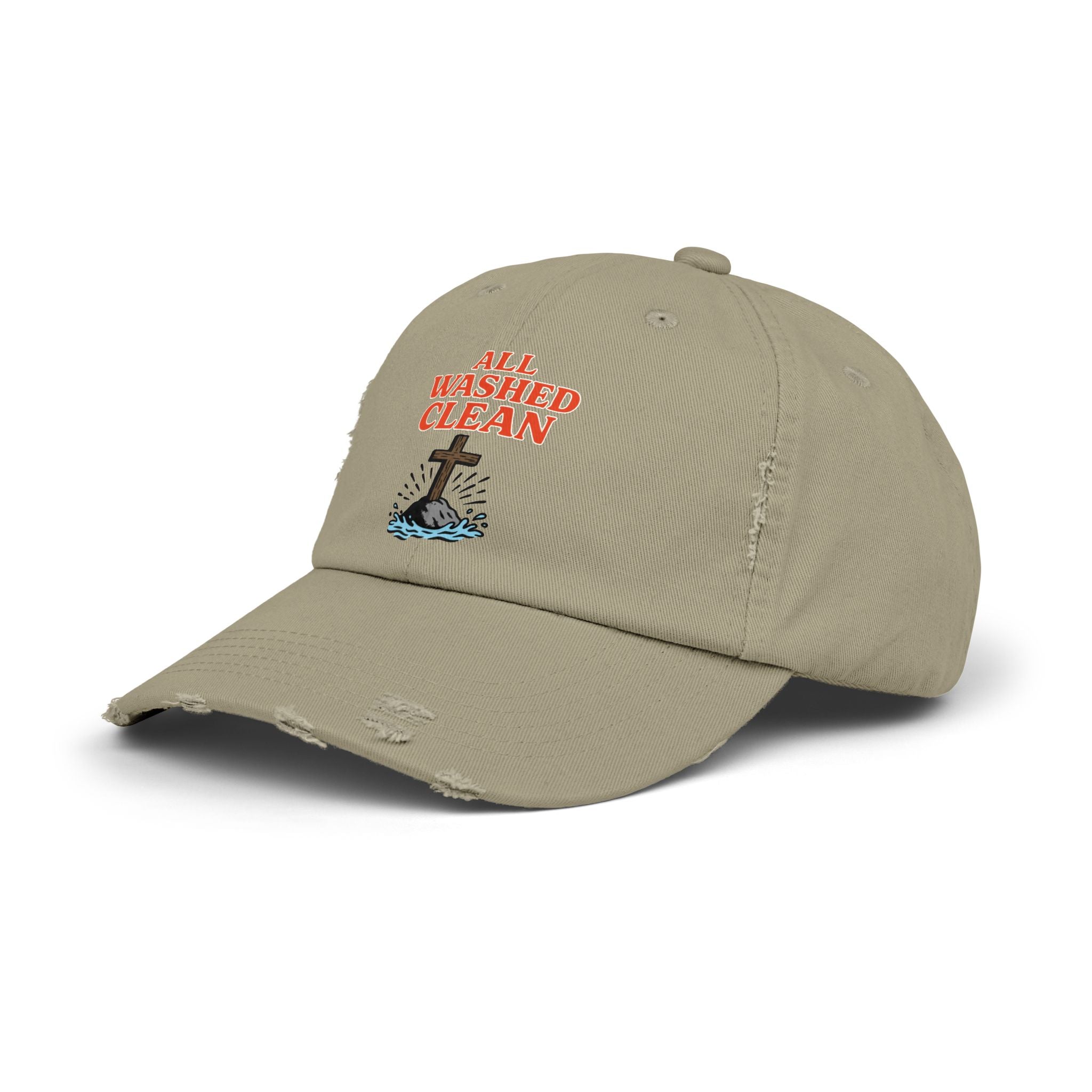 All Washed Clean Cap – Christian Distressed Faith Hat