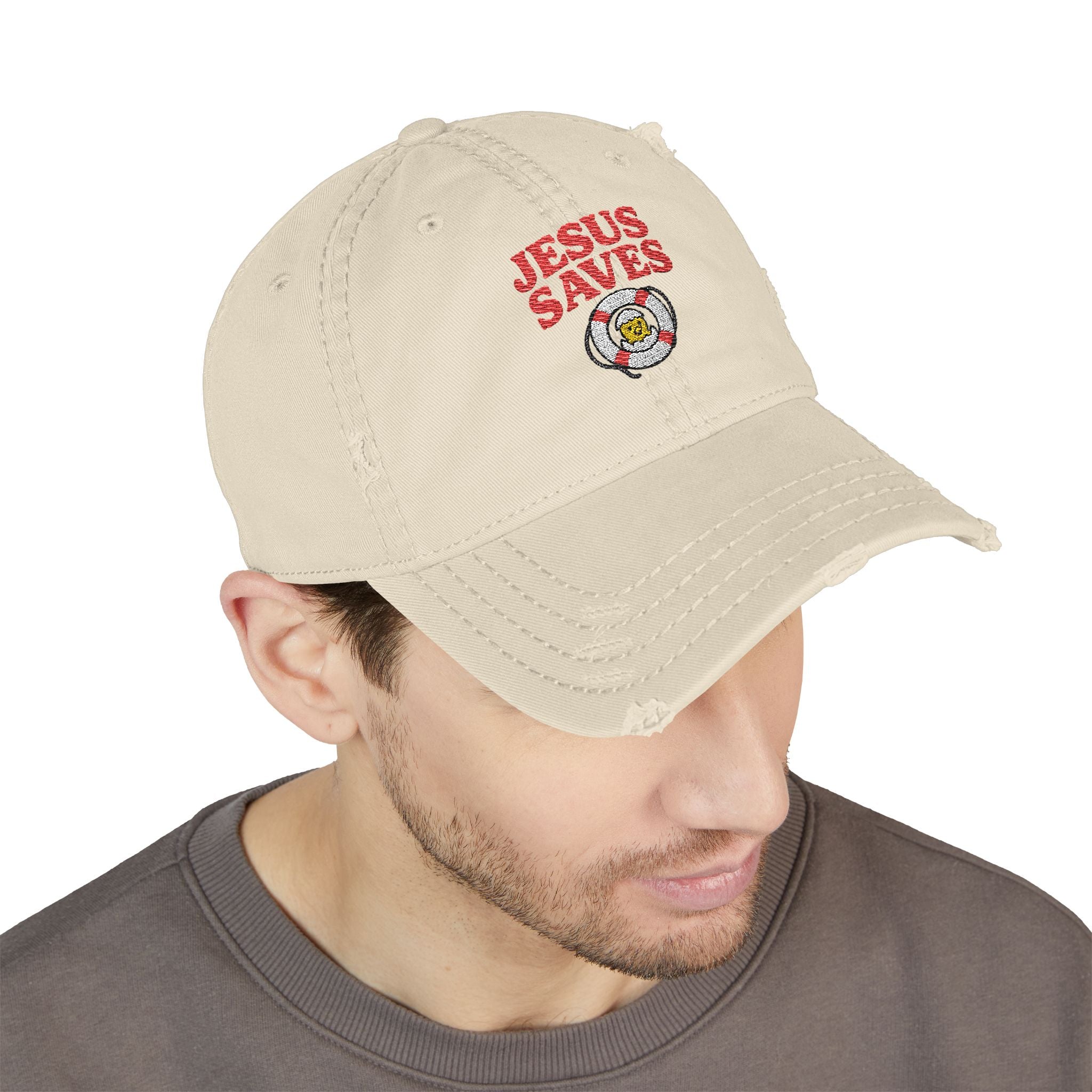 Jesus Saves – Casual Faith Hat for Dads