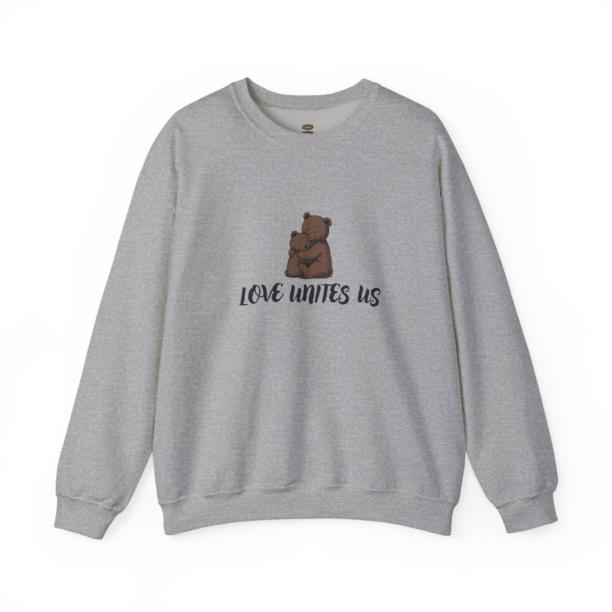 Love Unites Us - Cute Christian Bear Hug Sweatshirt