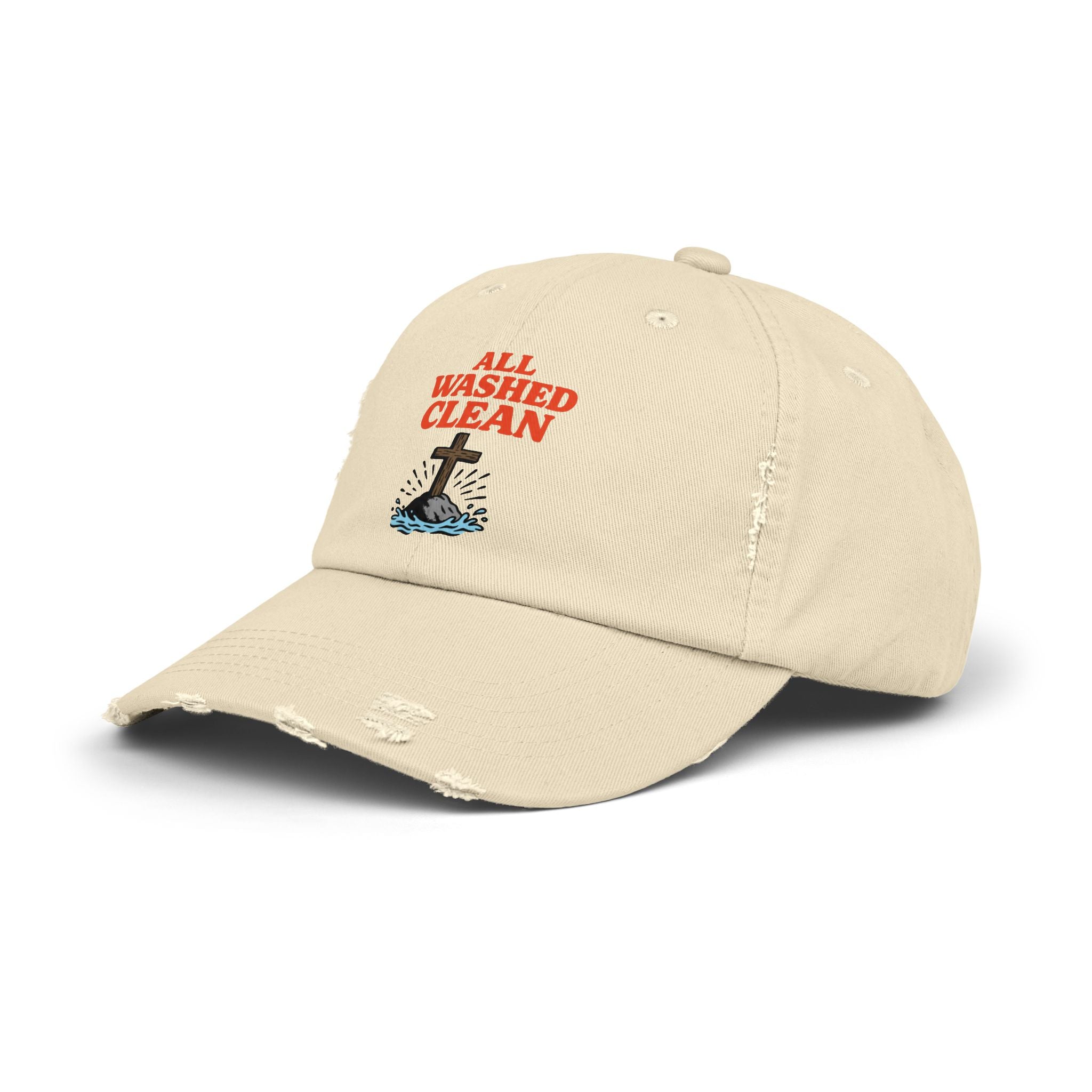 All Washed Clean Cap – Christian Distressed Faith Hat