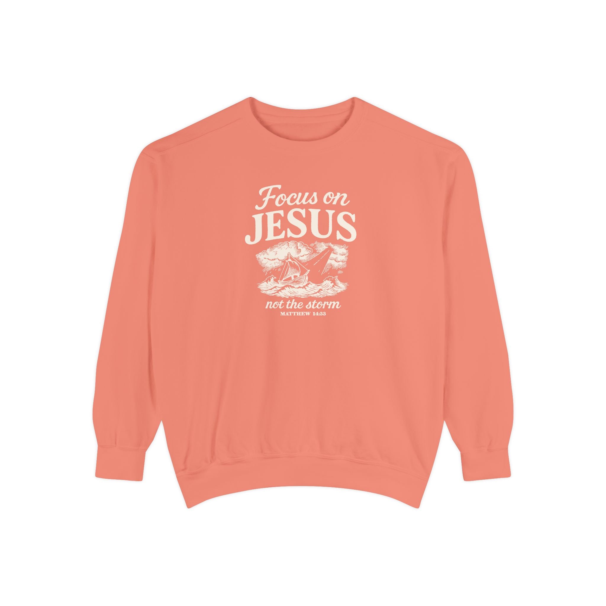 Focus on Jesus – Cozy Christian Faith Sweatshirt