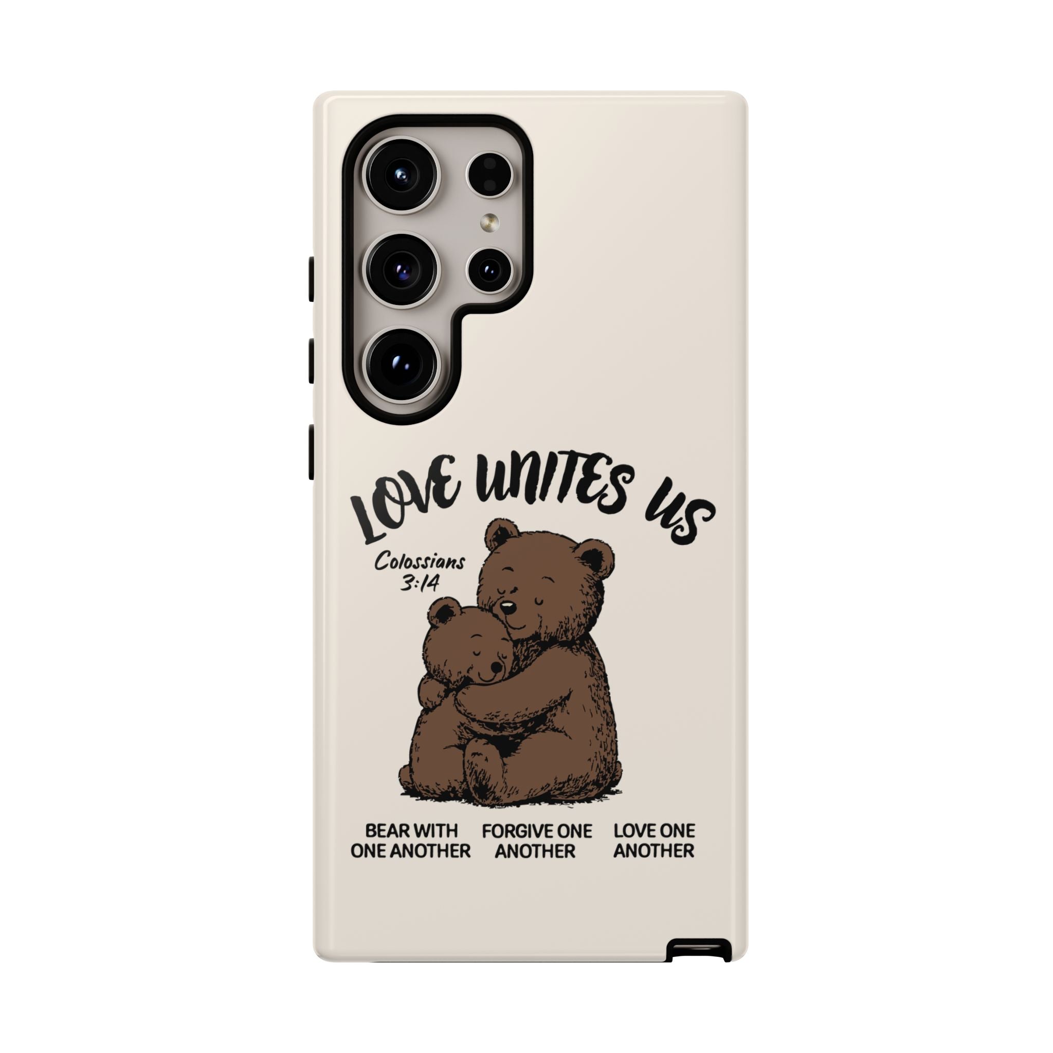 Love Unites Us Phone Case – Colossians 3:14 Scripture