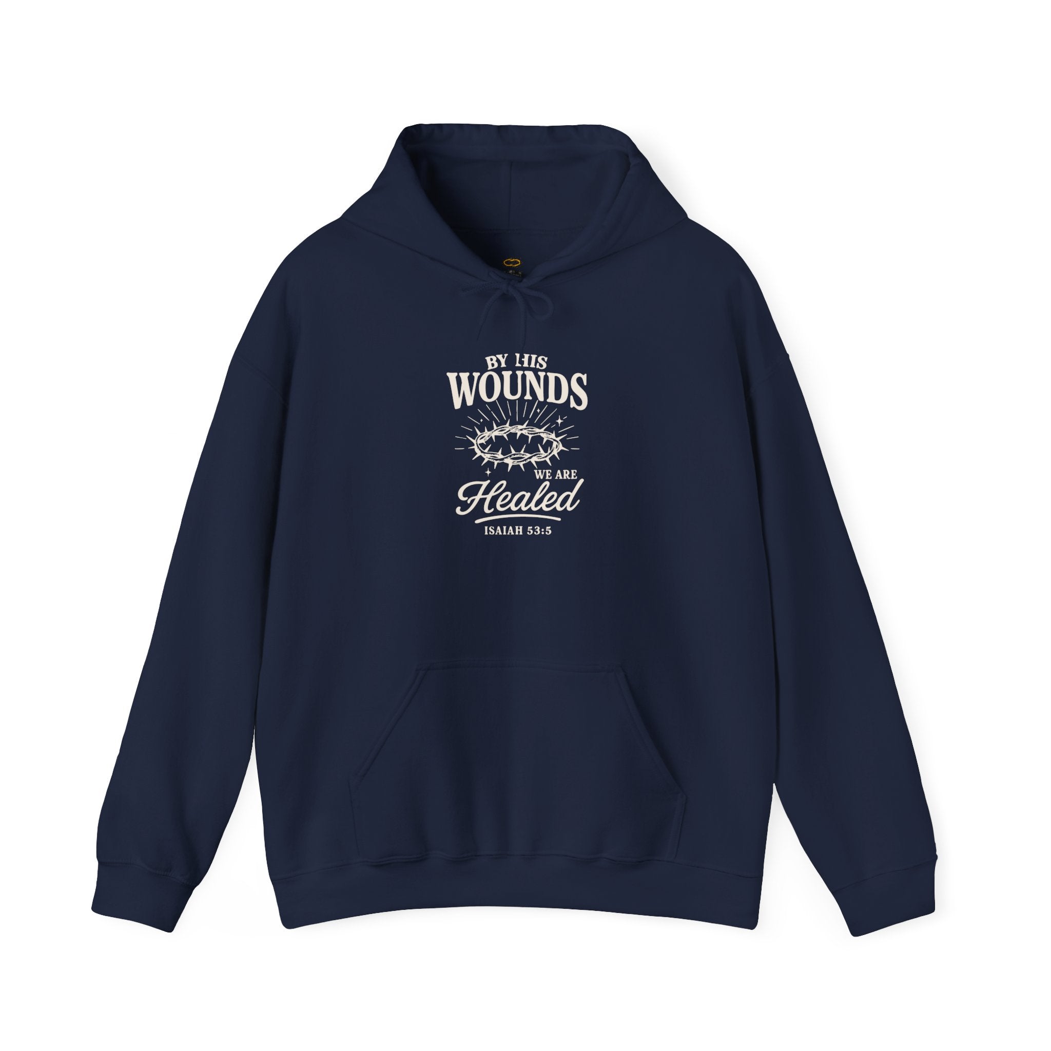 By His Wounds Hoodie – Isaiah 53:5 Faith Apparel