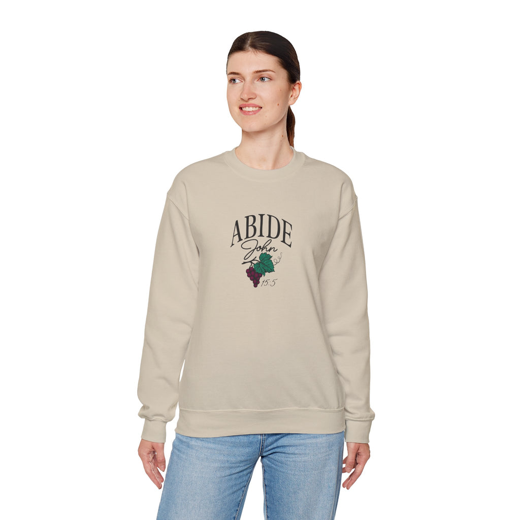 Abide in Him – John 15:5 Christian Sweatshirt
